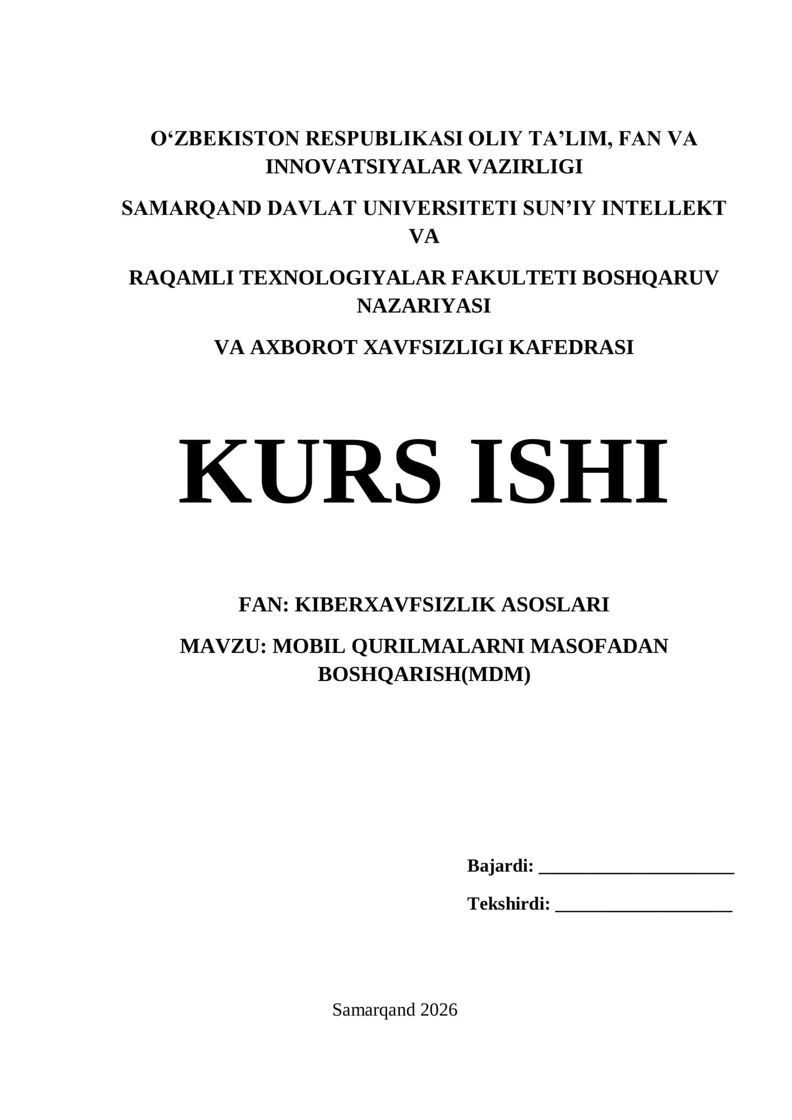 MOBIL QURILMALARNI MASOFADAN BOSHQARISH(MDM) 1