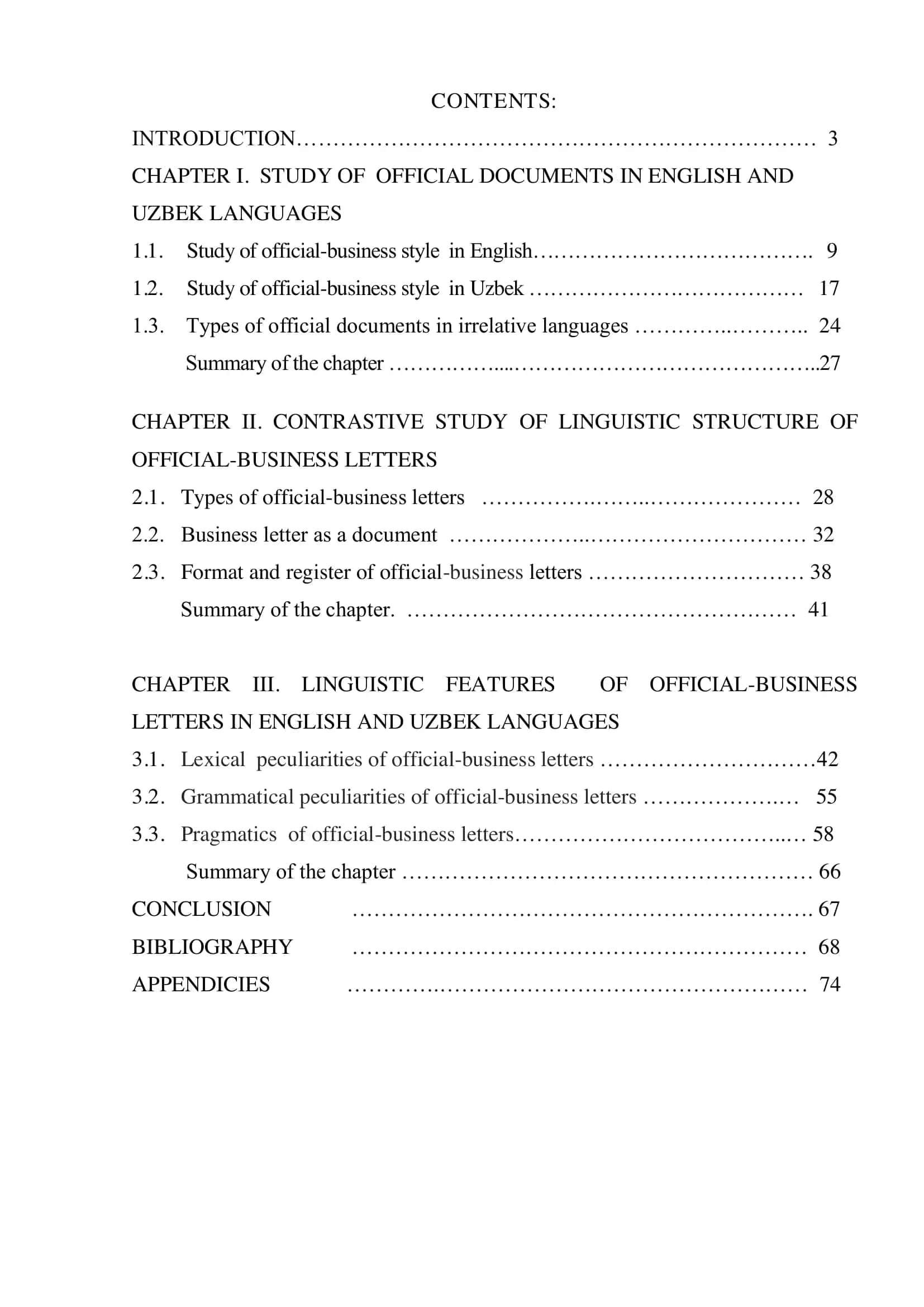 STUDY OF OFFICIAL DOCUMENTS IN ENGLISH AND UZBEK LANGUAGES 1