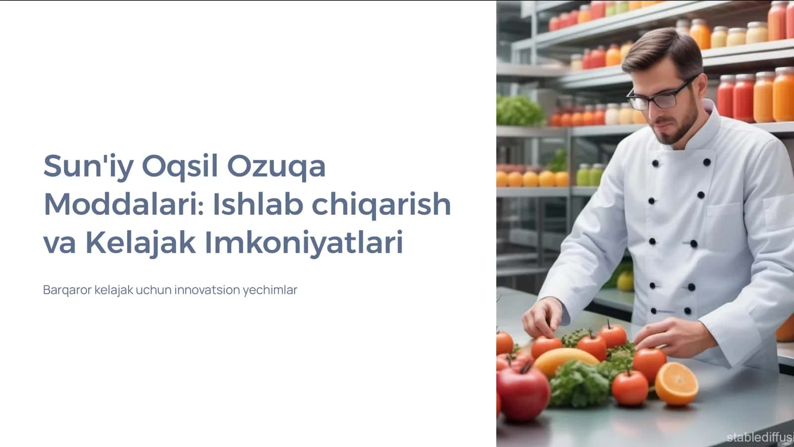 Sun'iy Oqsil Ozuqa Moddalari: Ishlab chiqarish va Kelajak Imkoniyatlari 1