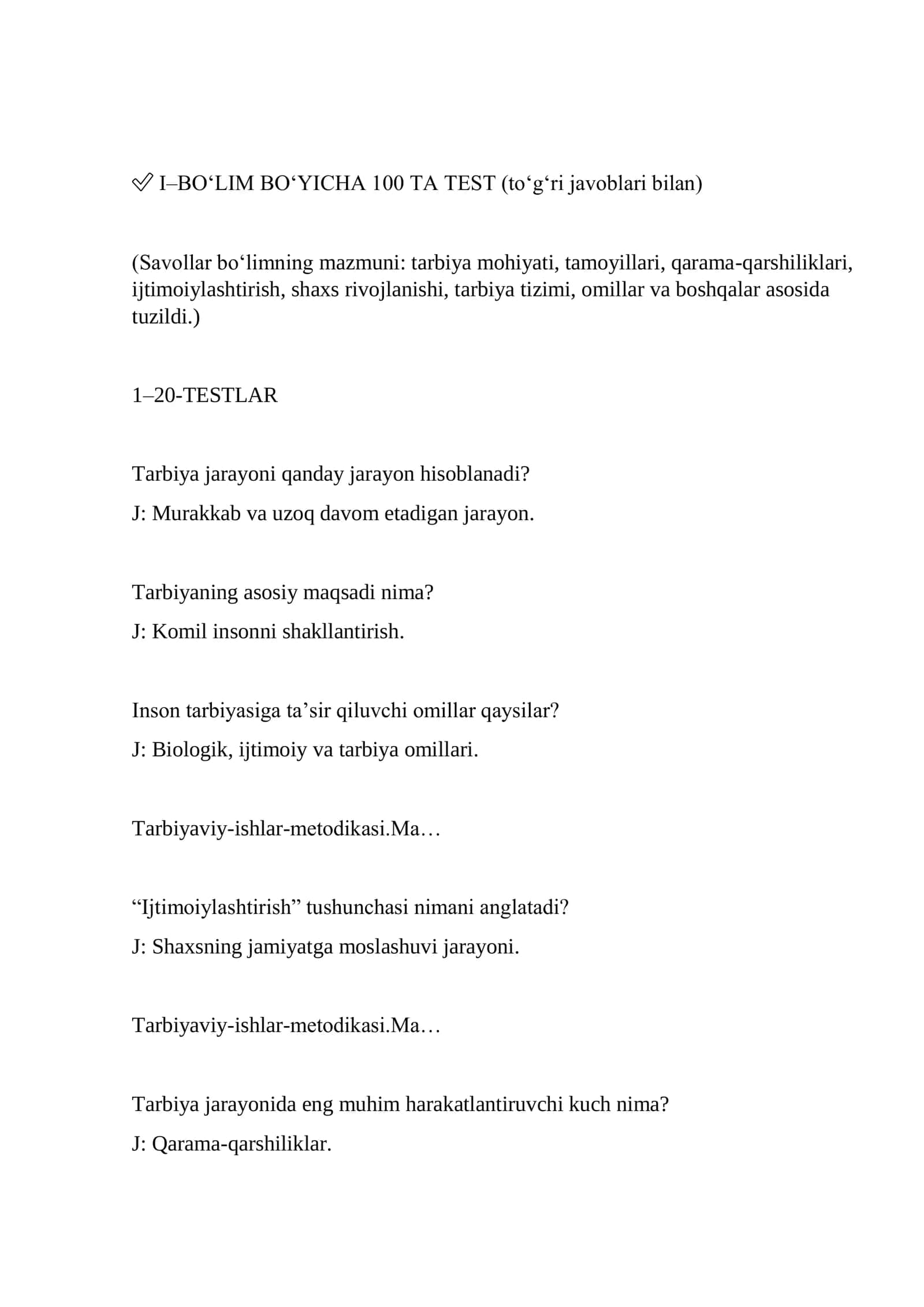 maslahatchi Tarbiyaviy ishlar metodikasi 1