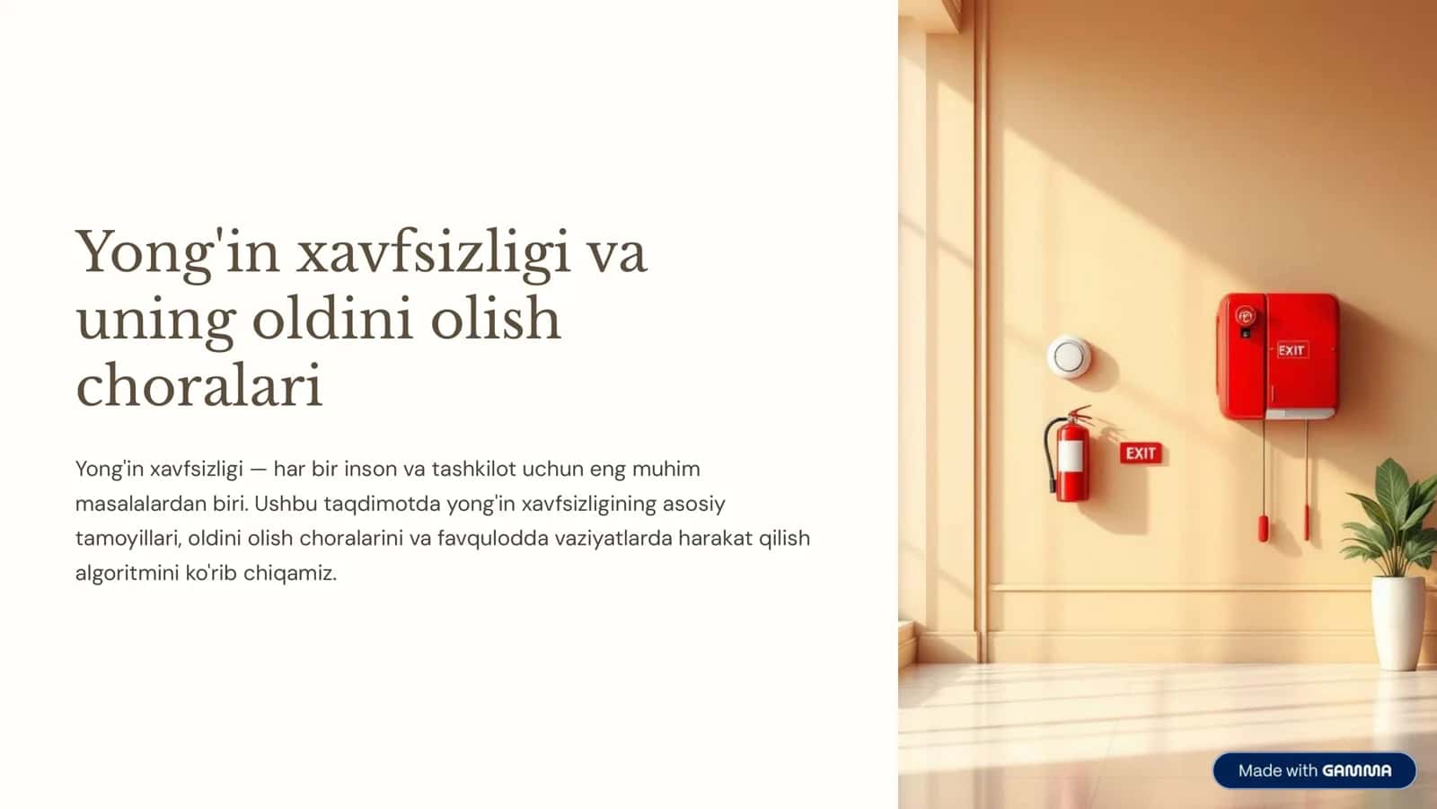 Yong'in xavfsizligi va uning oldini olish choralari 1