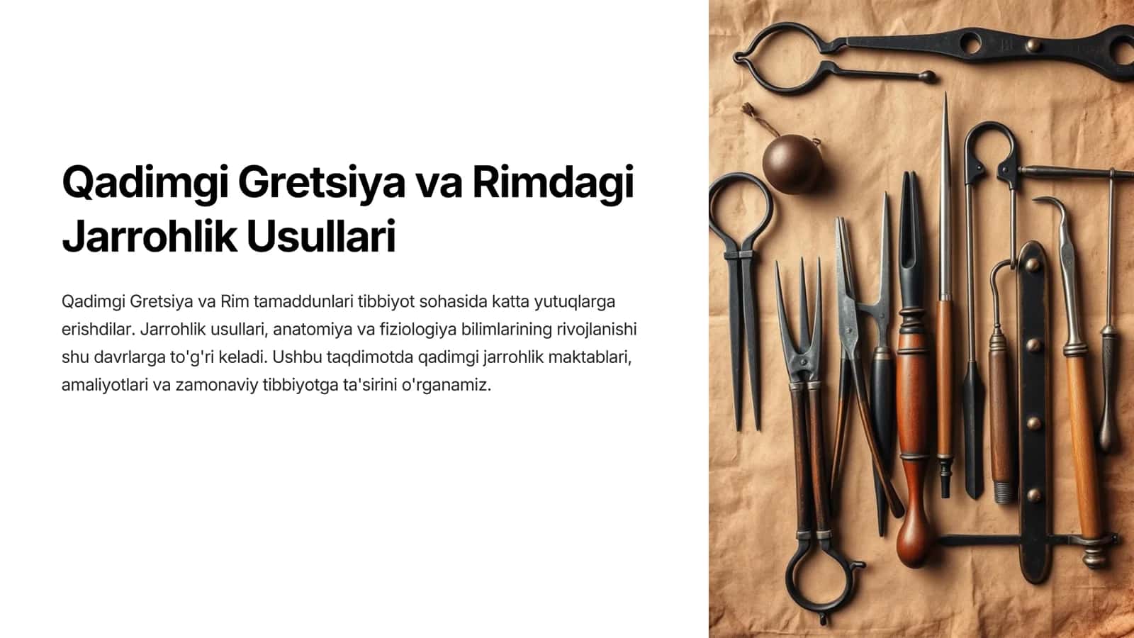 Jarrohlik Usullari 1