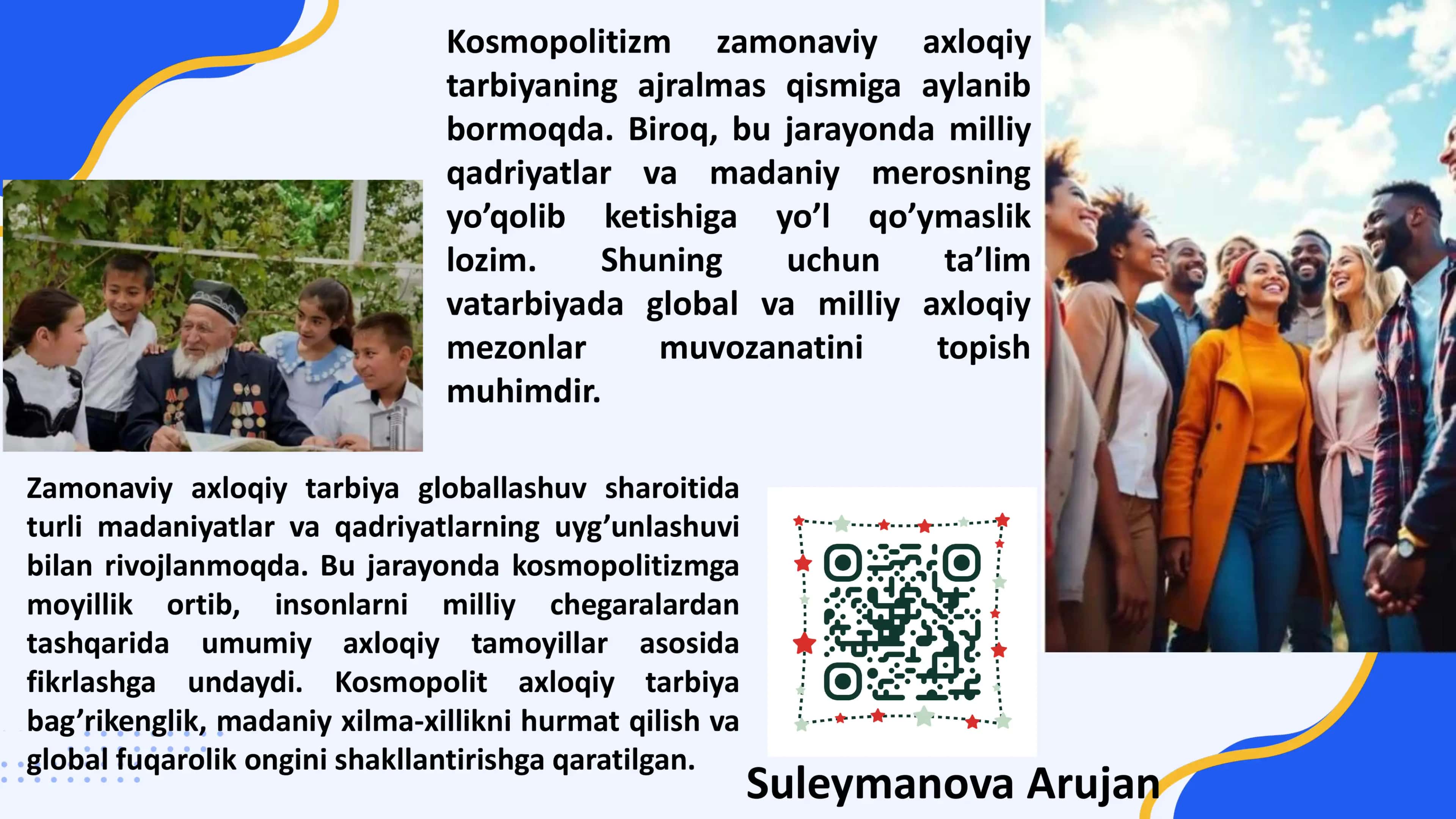 Zamonaviy axloqiy tarbiya globallashuv sharoitida 1