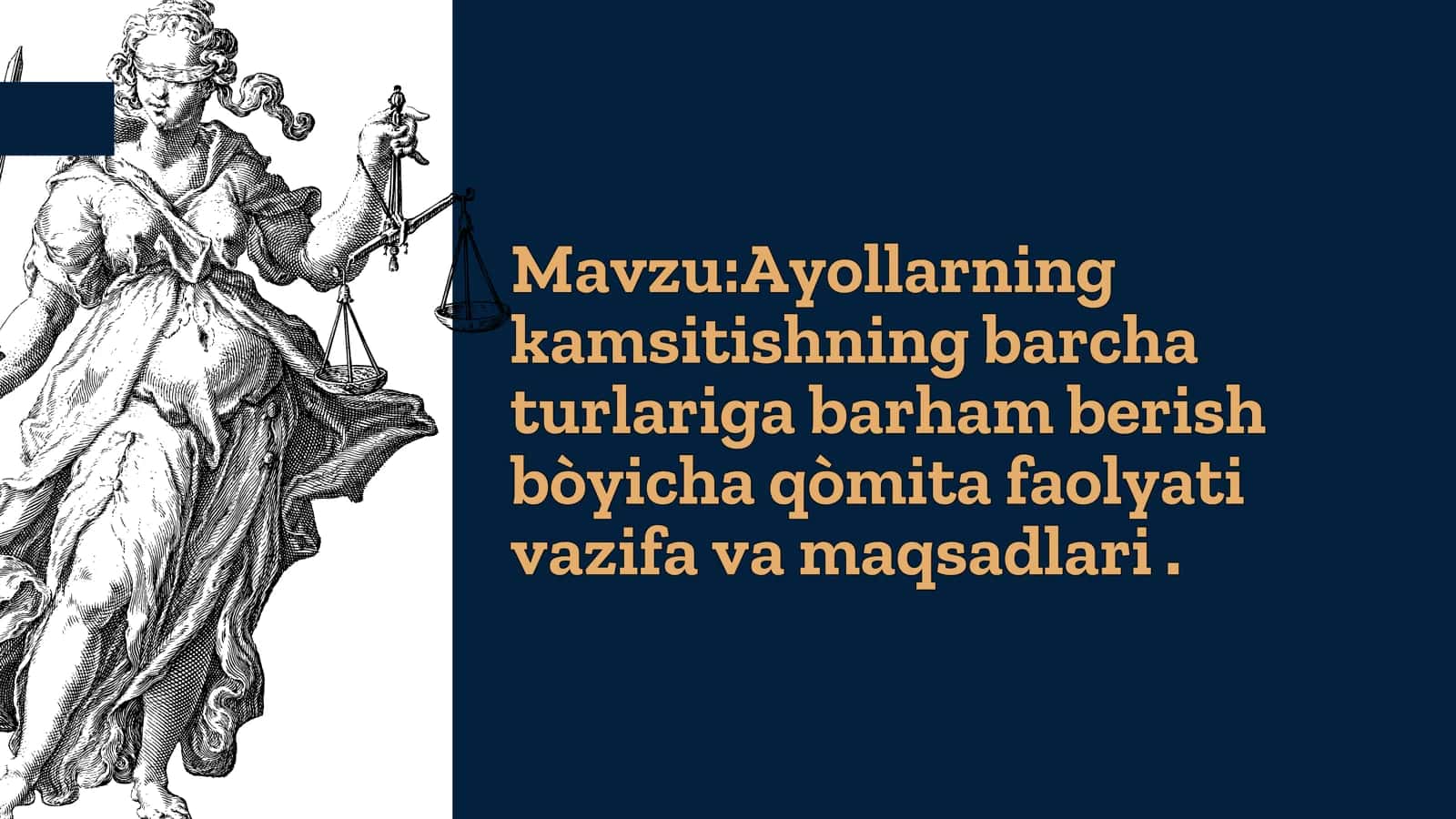 Ayollarni kamsitishning barcha turlariga barham berish 1