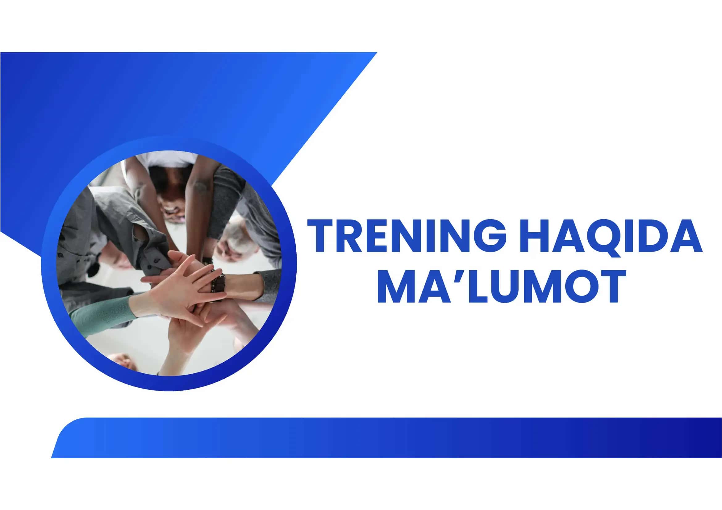 Trening haqida ma'lumot 1