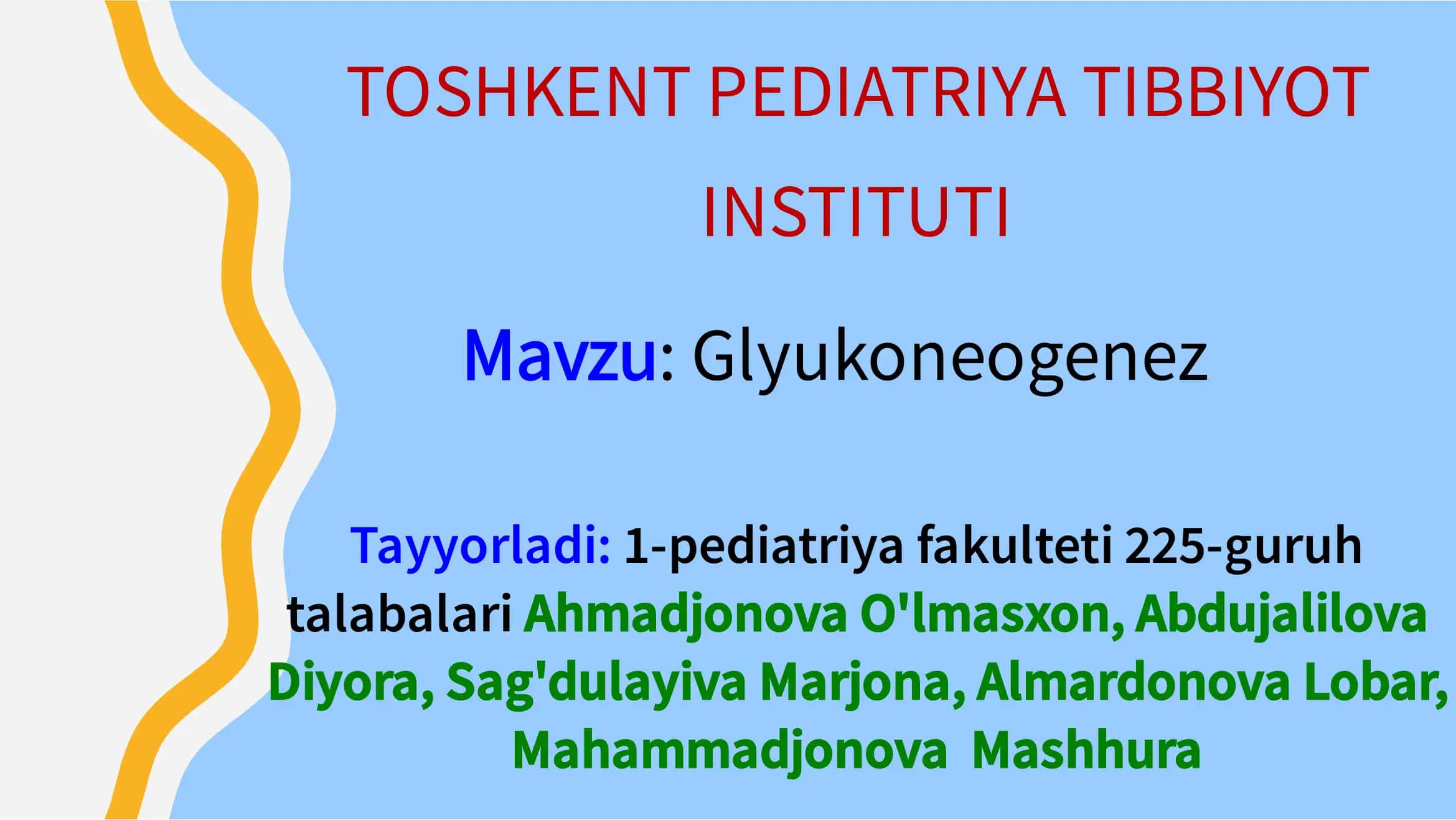 Glyukoneogenez 1