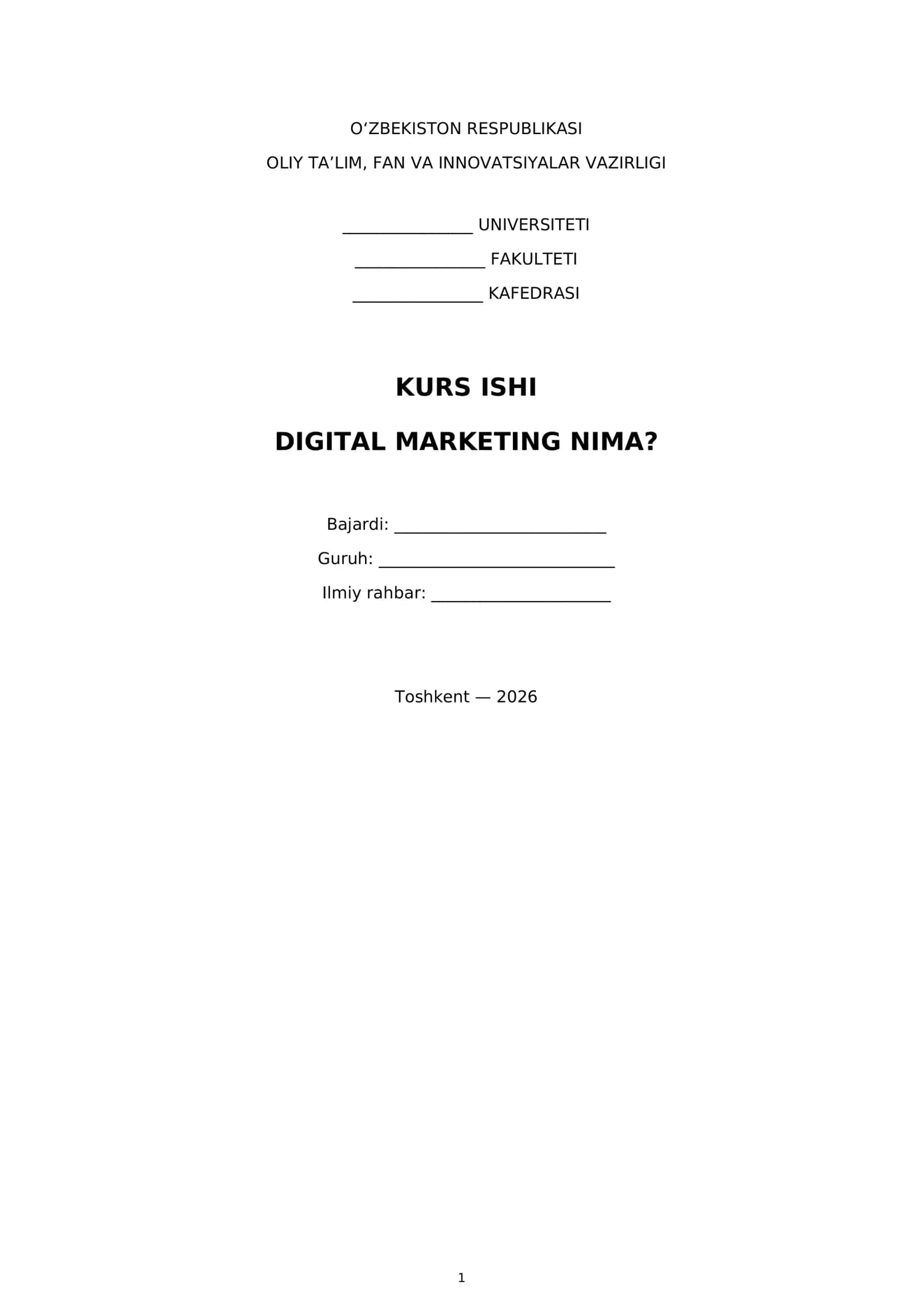DIGITAL MARKETING NIMA? 1