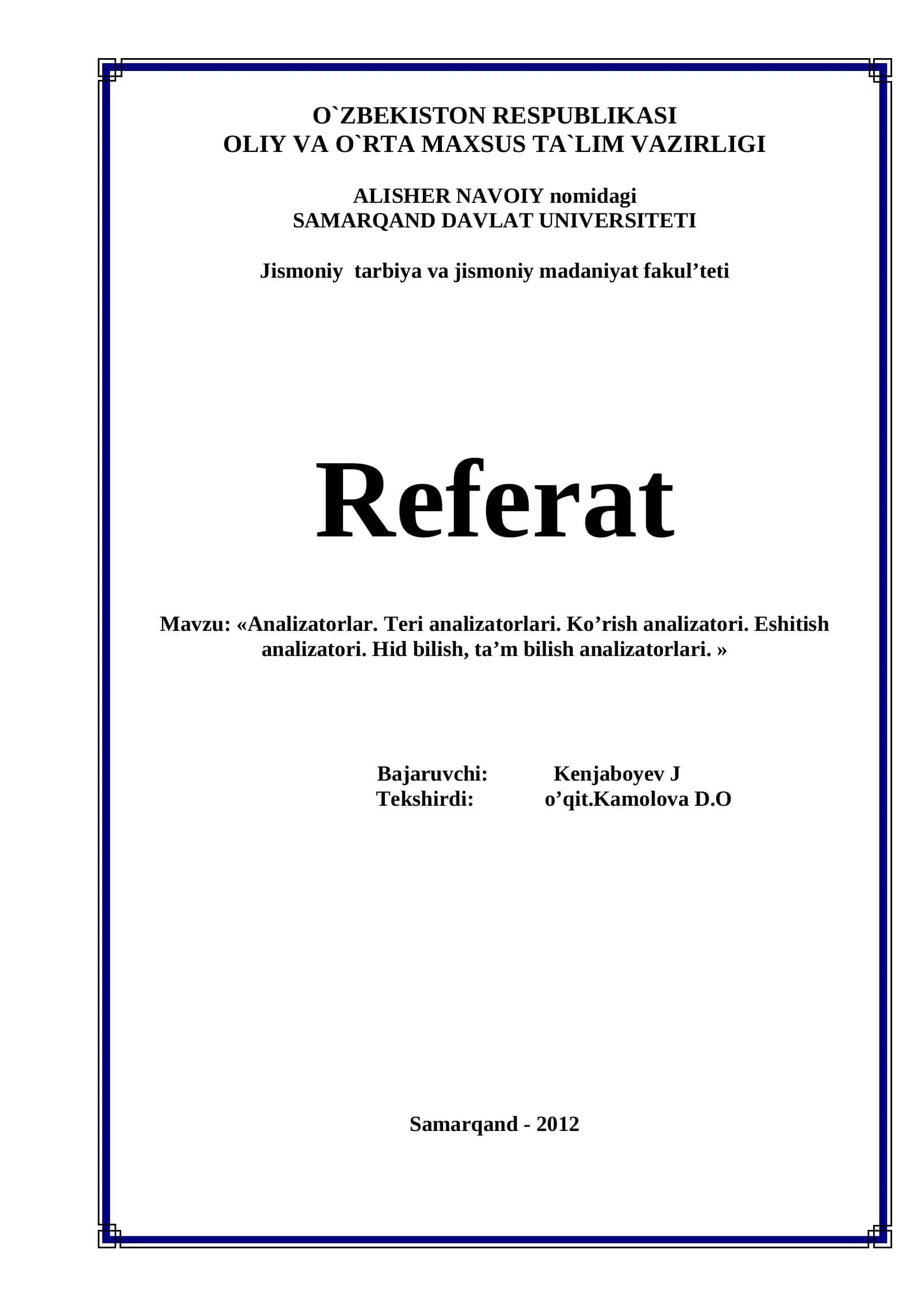 Sezgi a'zolari 1