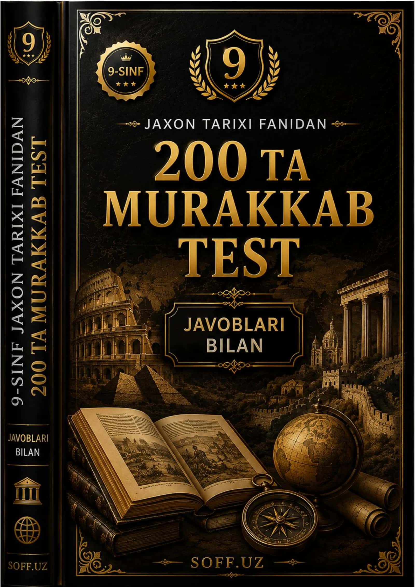 👑 9-SINF JAHON TARIXI FANIDAN | 200 TA MURAKKAB TEST | JAVOBLARI BILAN 1