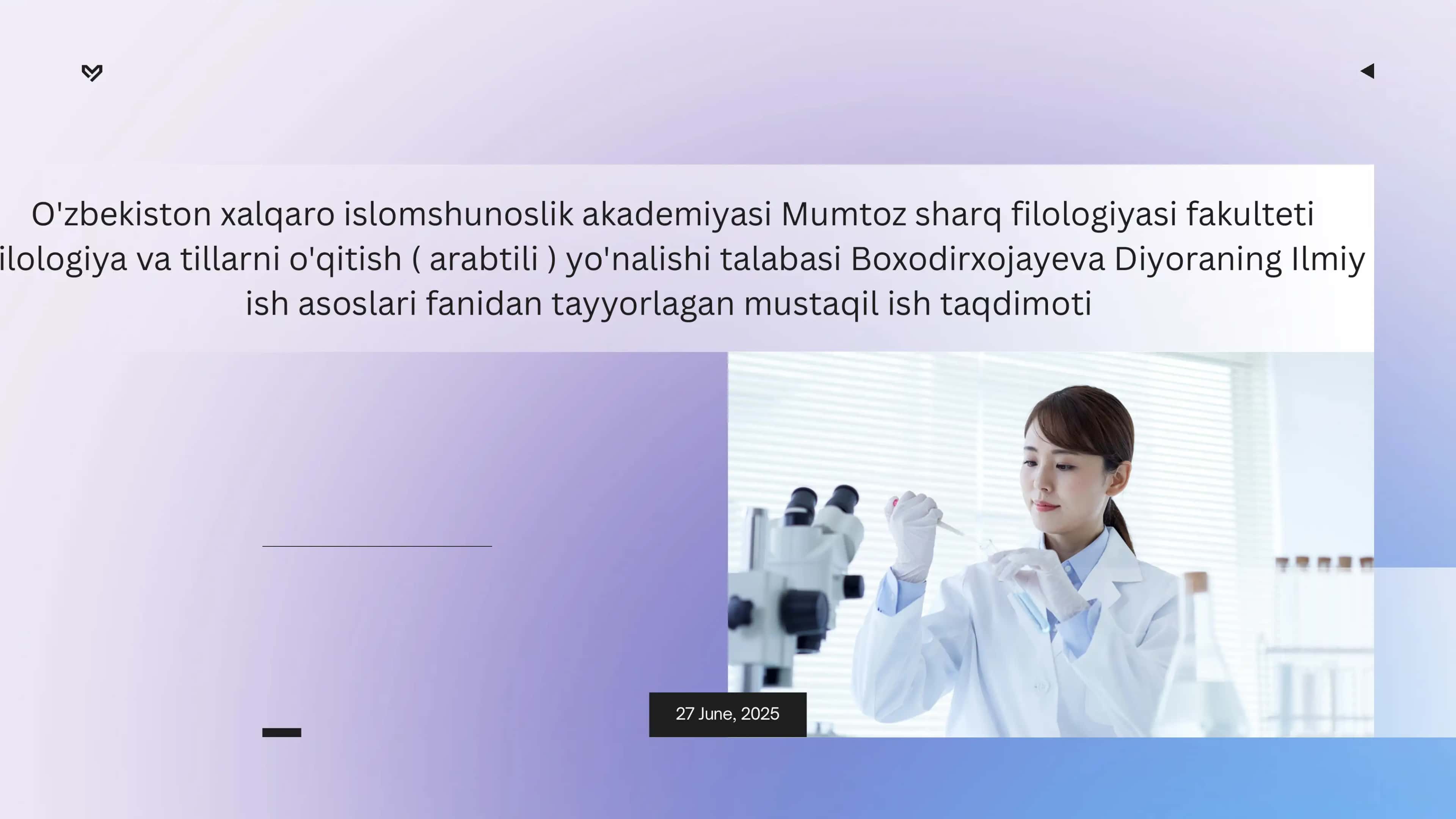 Ilmiy bilishning metodologik asoslari 1