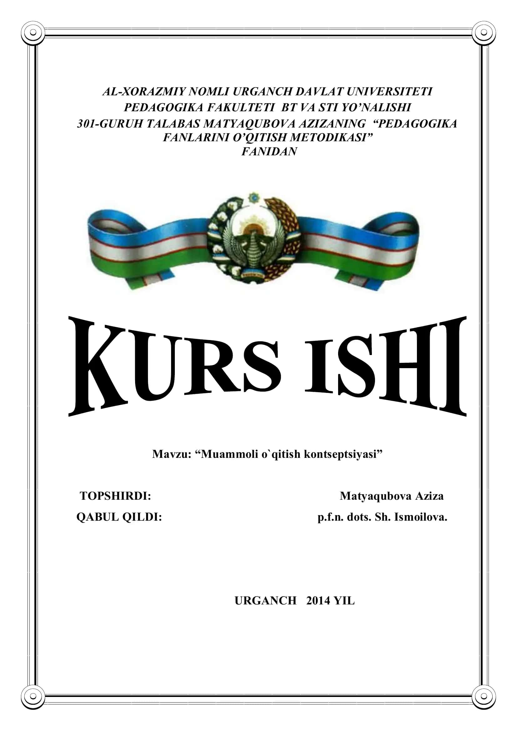 Muammоli o`qitish kоntsеptsiyasi 1