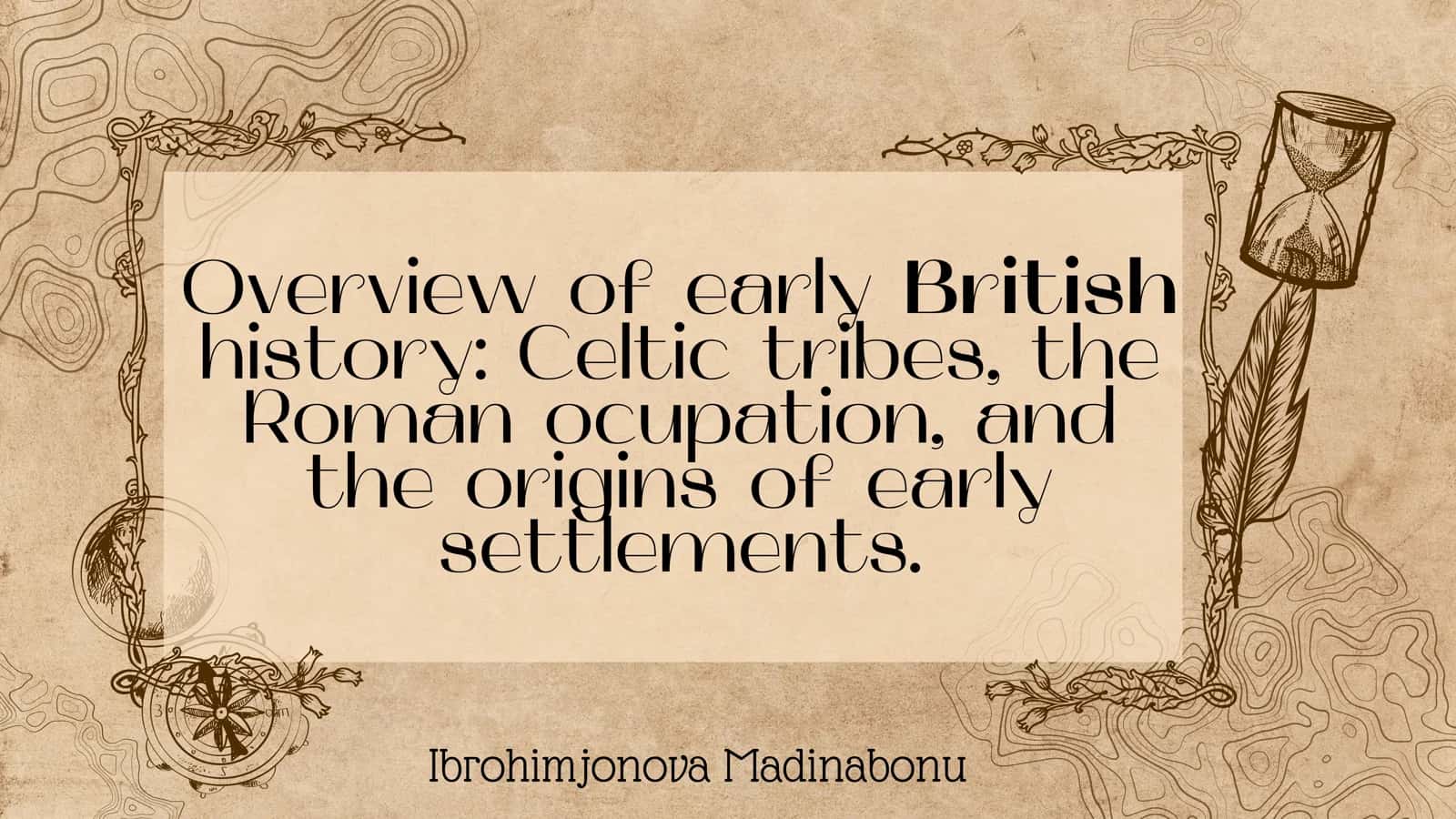 Overview of early British history 1