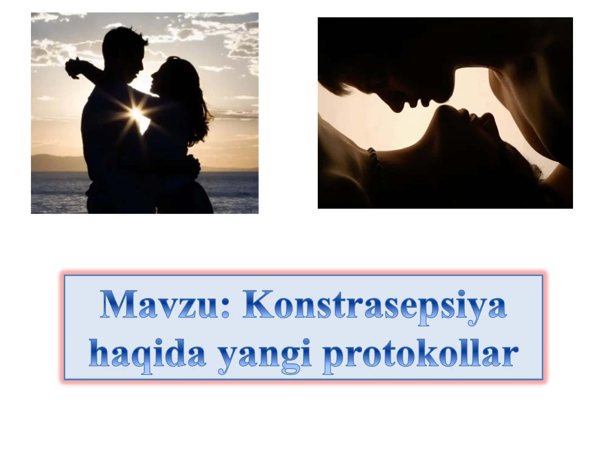Konstrasepsiya haqida yangi protokollar taqdimot 1