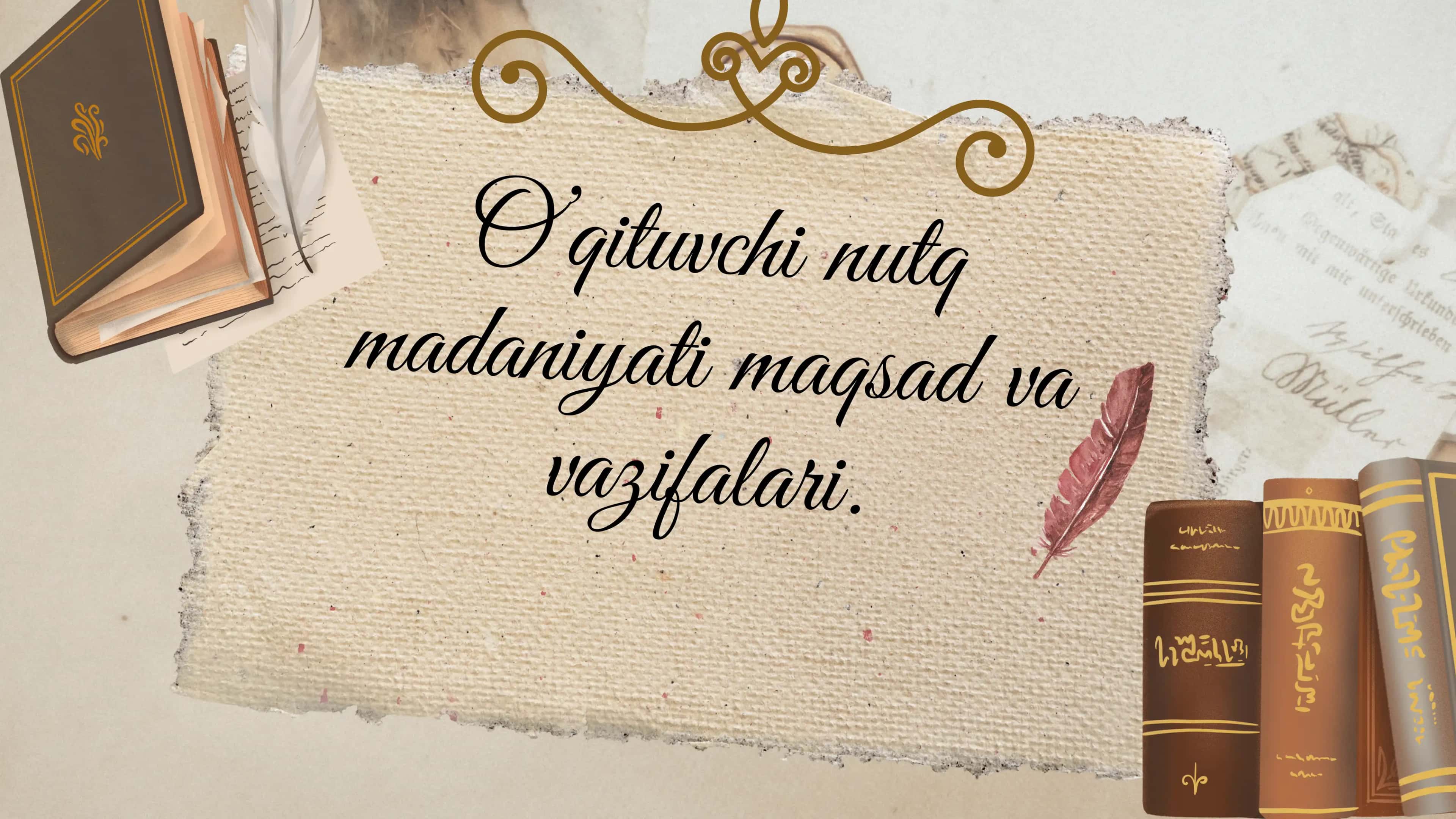 O'qituvchi nutqi ma'daniyati vazifalari 1