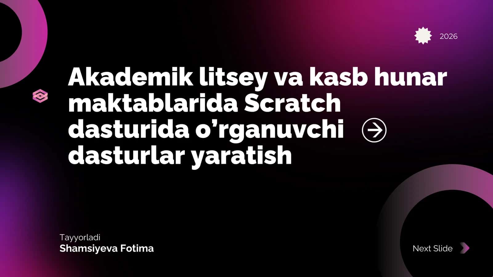 Scratch dasturlash 1