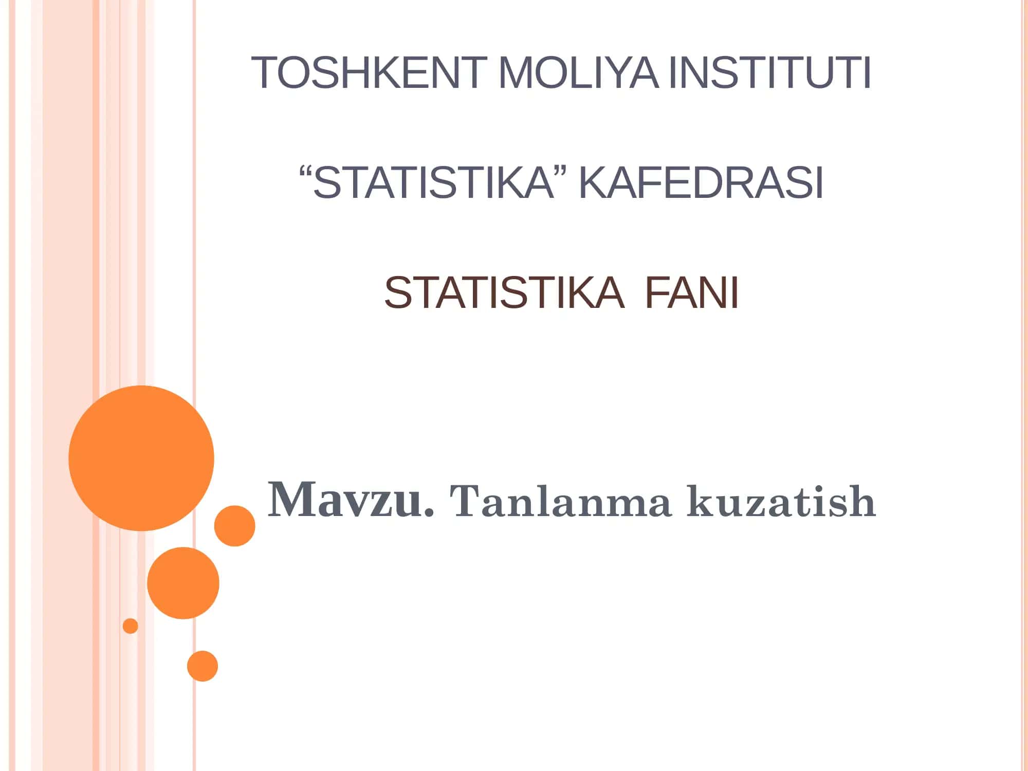 STATISTIKA FANI 1