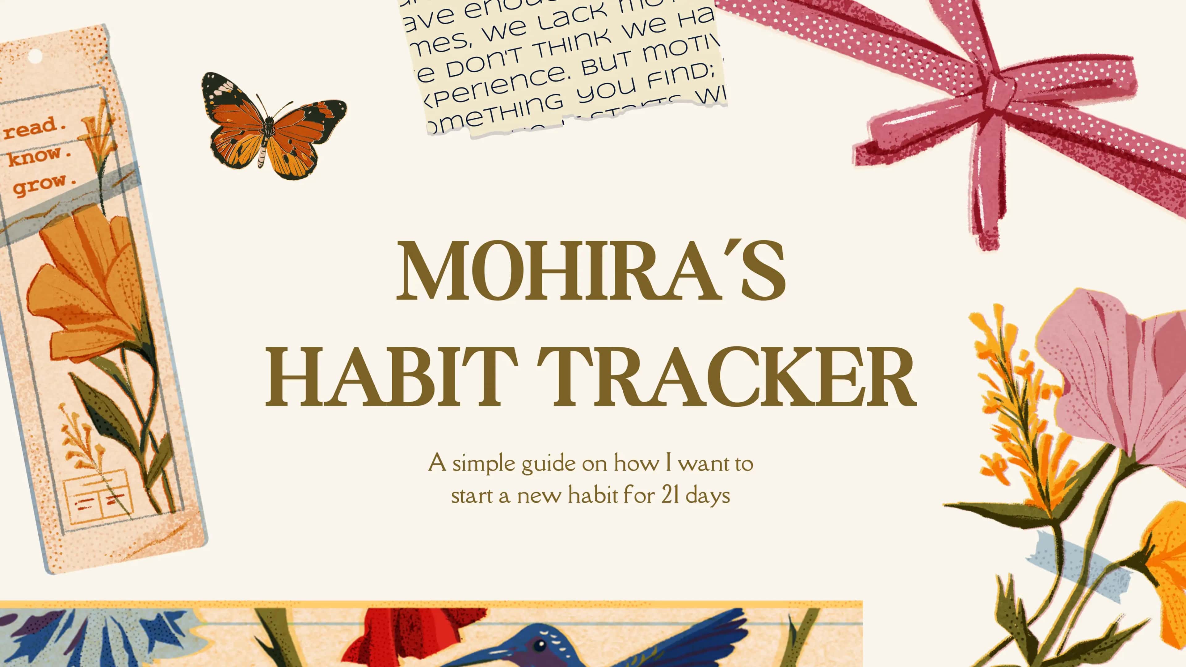 Habit tracker kundaligi 1