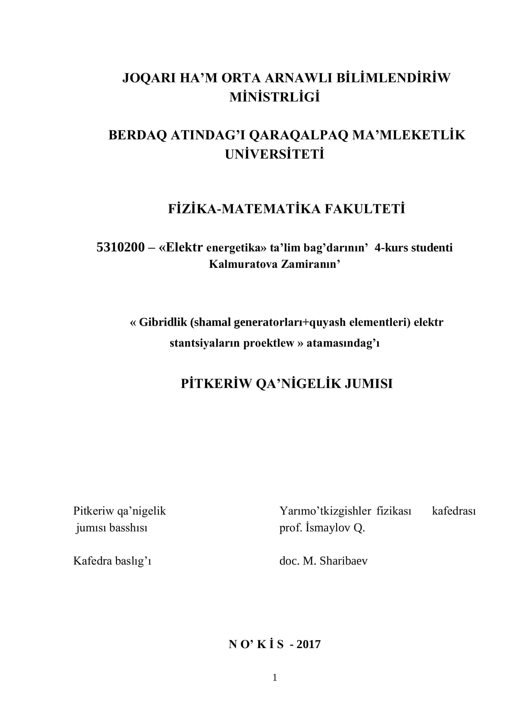 PİTKERİW QA’NİGELİK JUMISI 1