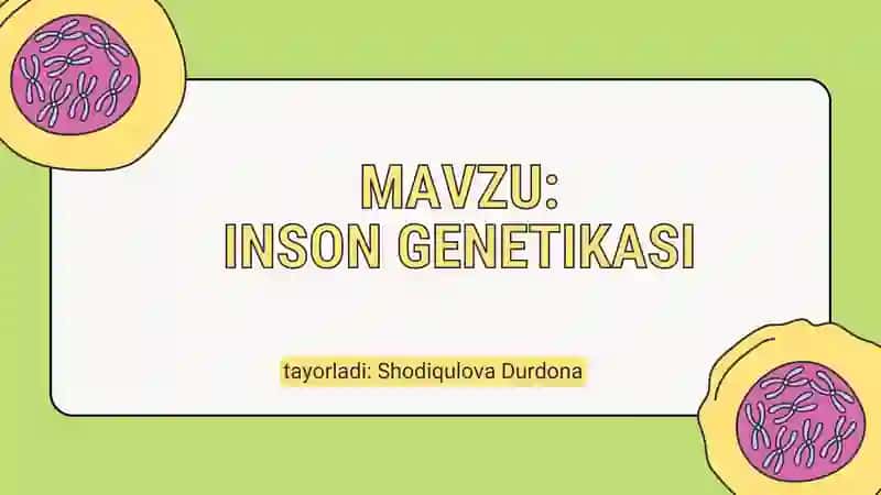 inson genetikasi