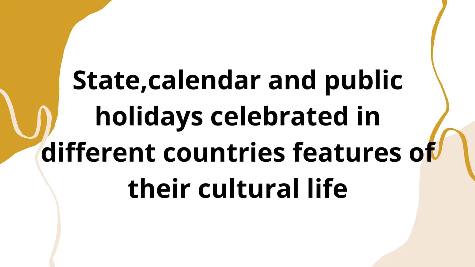 State, Calendar, and Public Holidays in Different Countries 1