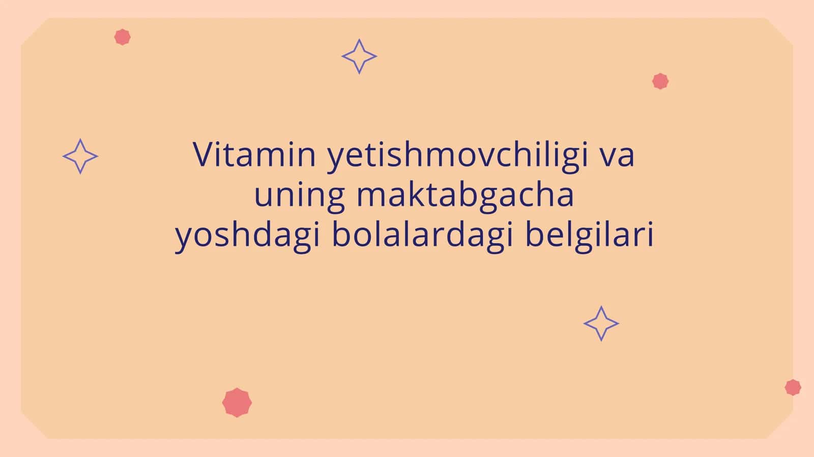 Vitamin yetishmovchiligining belgilari 1