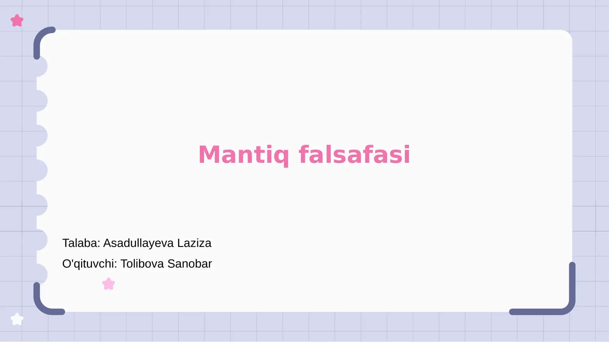 Mantiq falsafasi 1