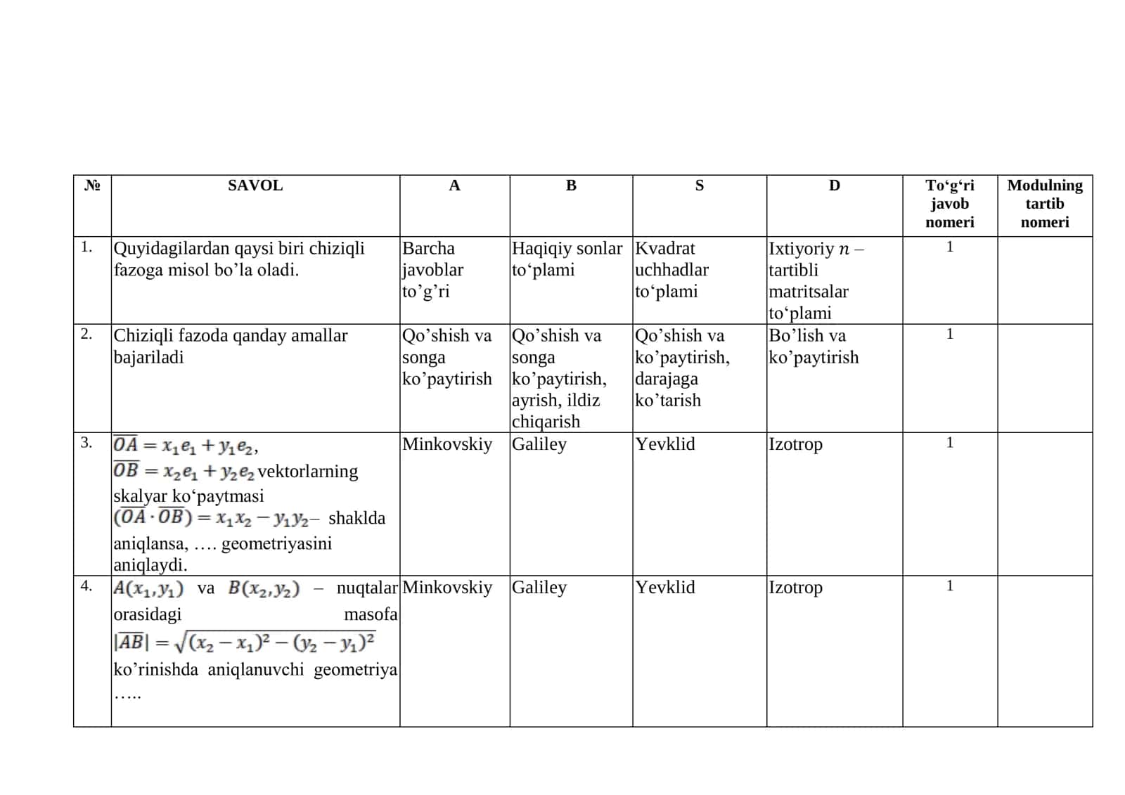 Zamonaviy geometriya 1