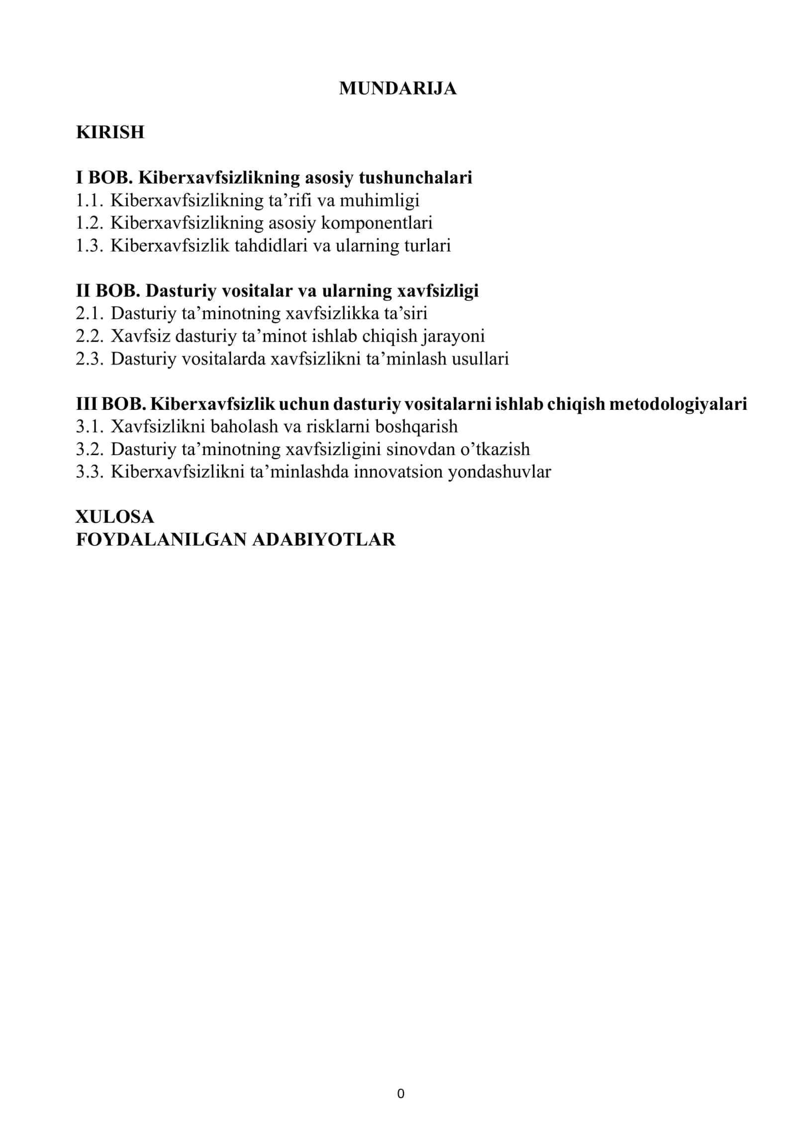 Kiberxavfsizlikning ta’rifi va muhimligi 1