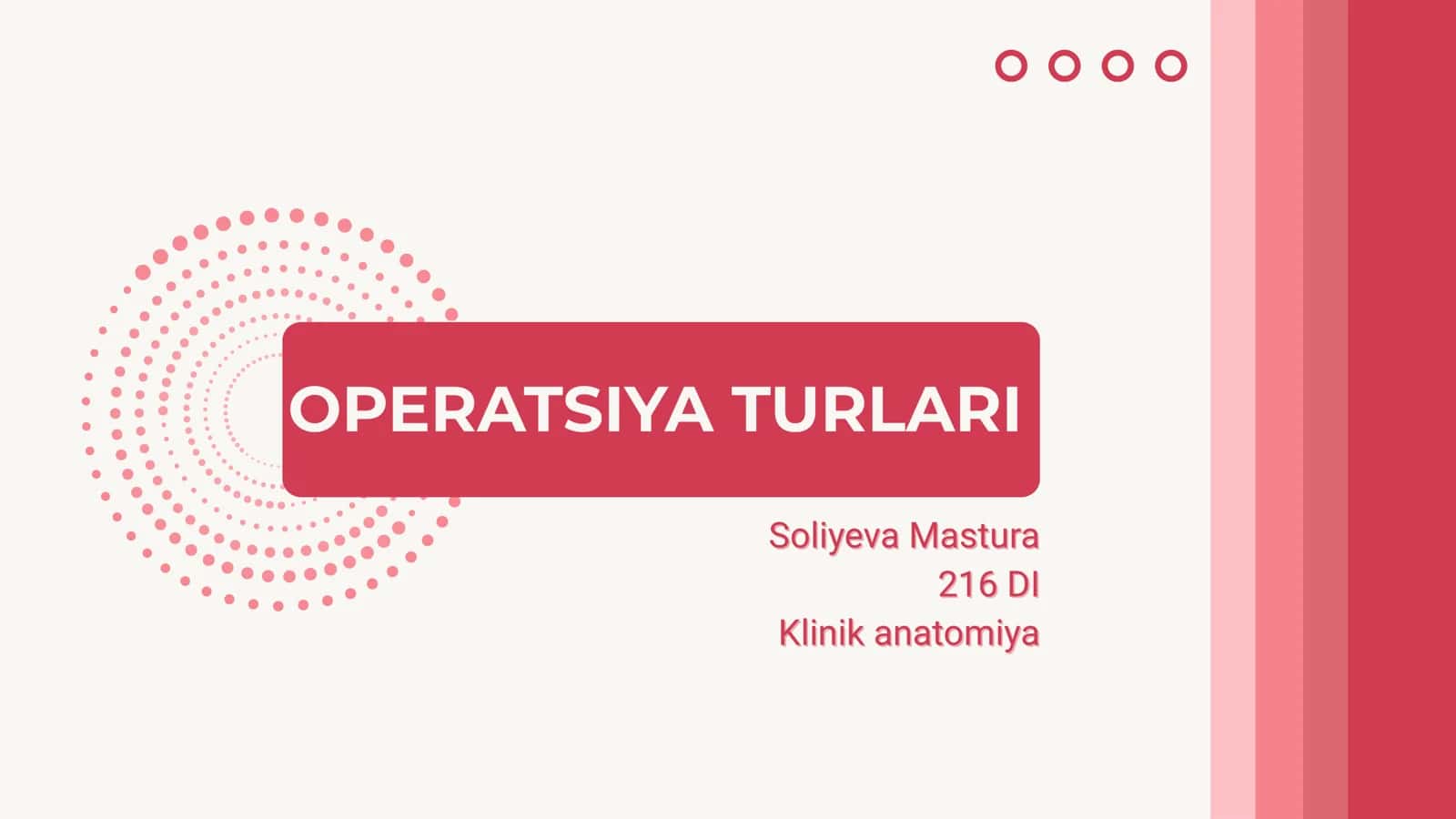 Operatsiya Turlari klinik anatomiya 1