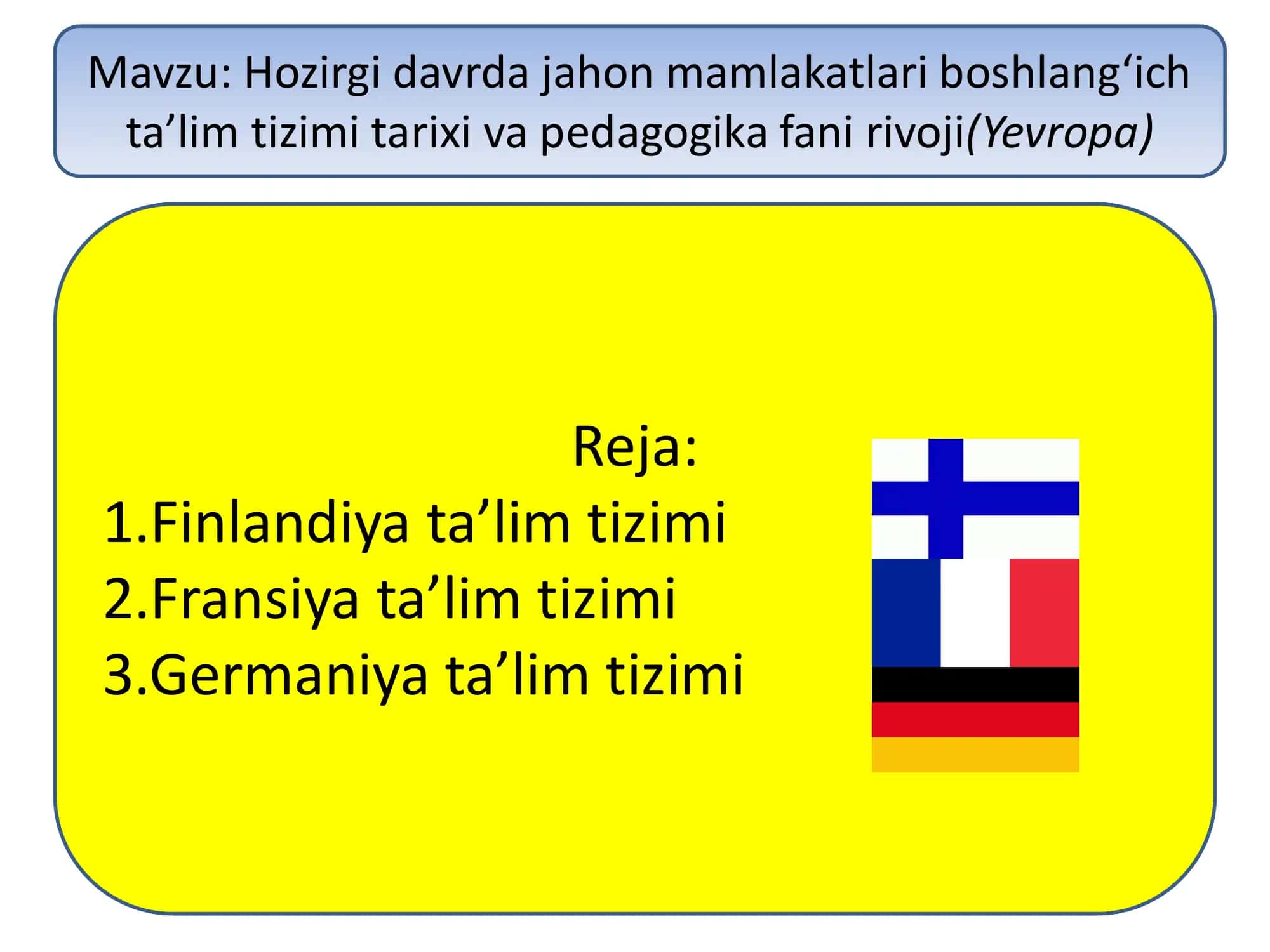 Finlandiya ta’lim tizimi 1