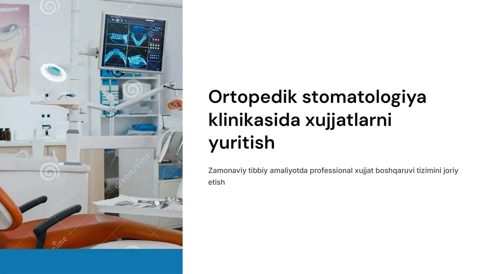 Ortopedik stomatologiya klikasida xujjatlarni yuritish. 1