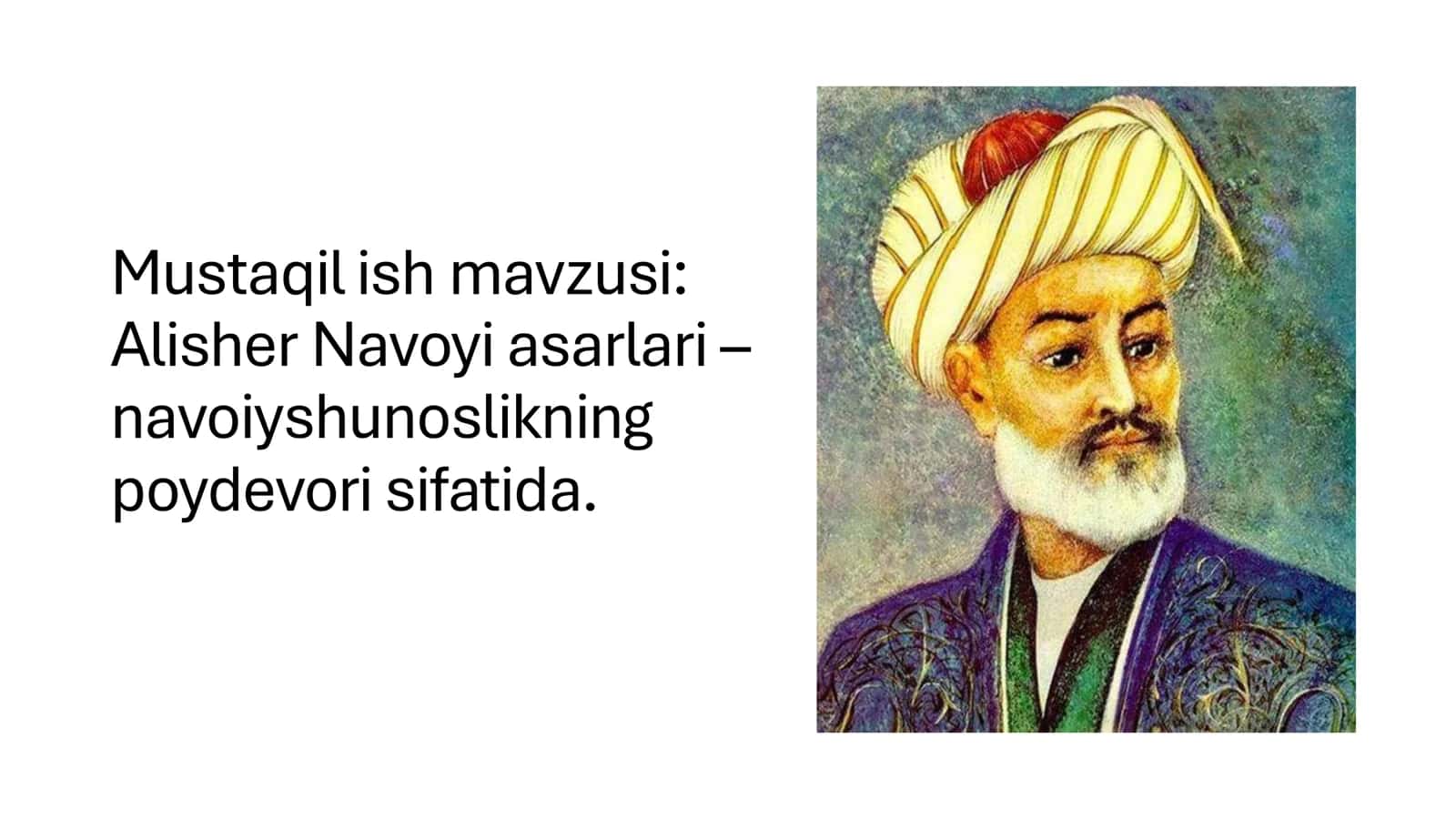 Alisher Navoyiasarlari –navoiyshunoslikning poydevori sifatida. 1