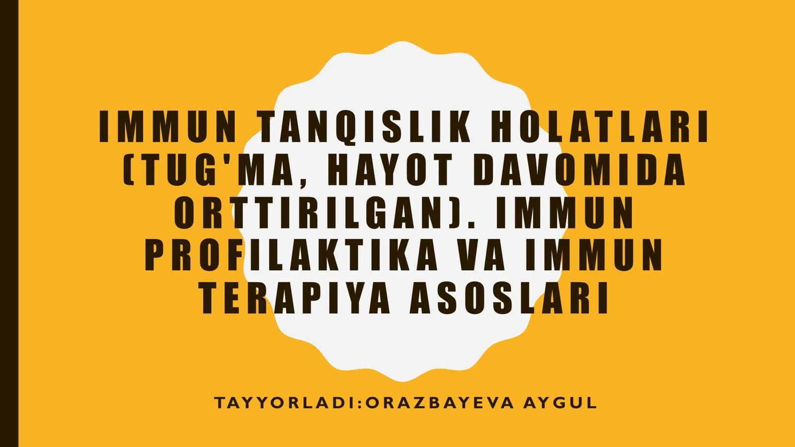 Immun Tanqislik Holatlari 1
