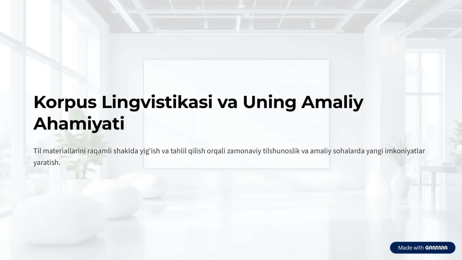 Korpus Lingvistikasi va Uning Amaliy 1