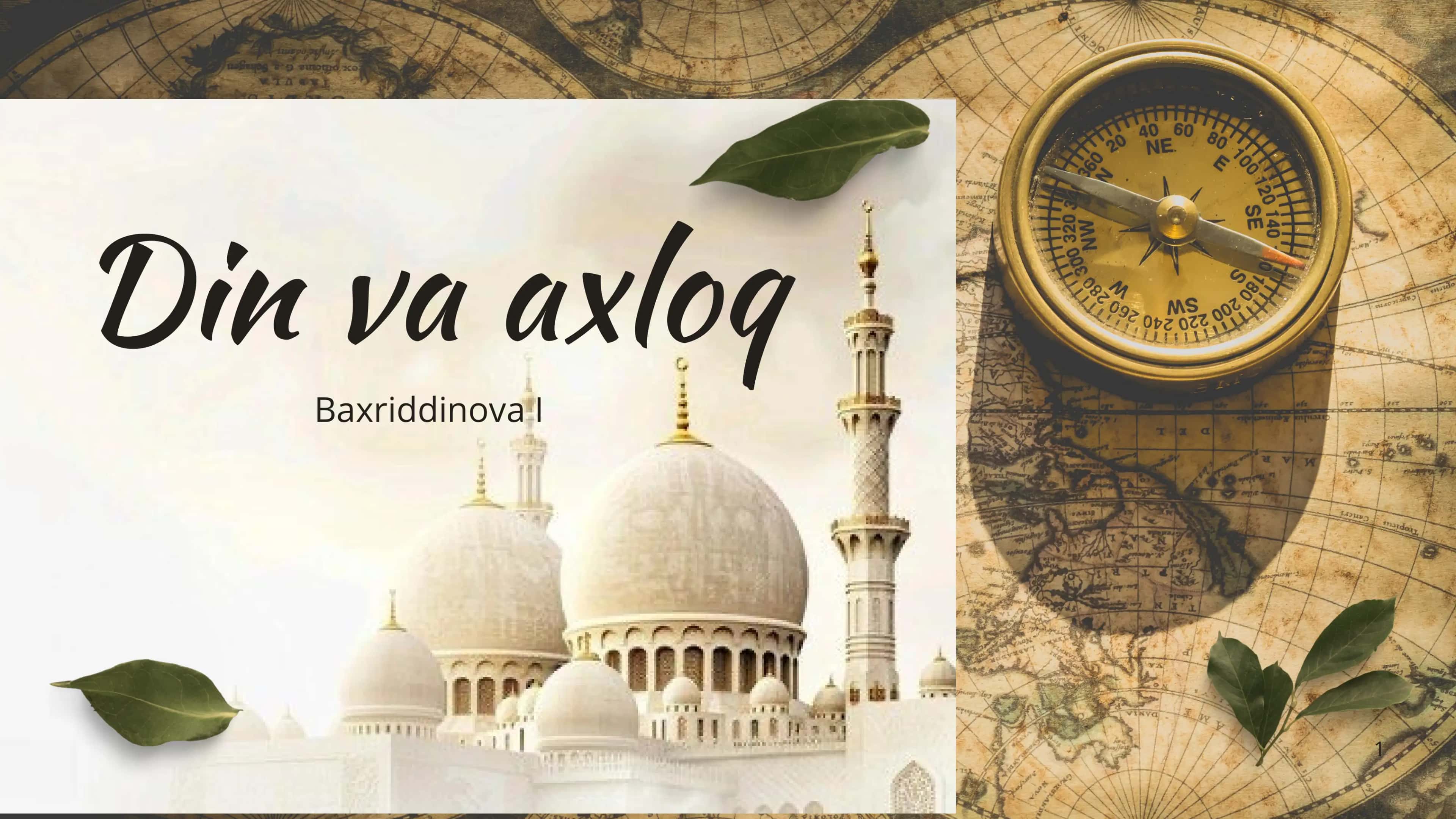 Din va axloq 1