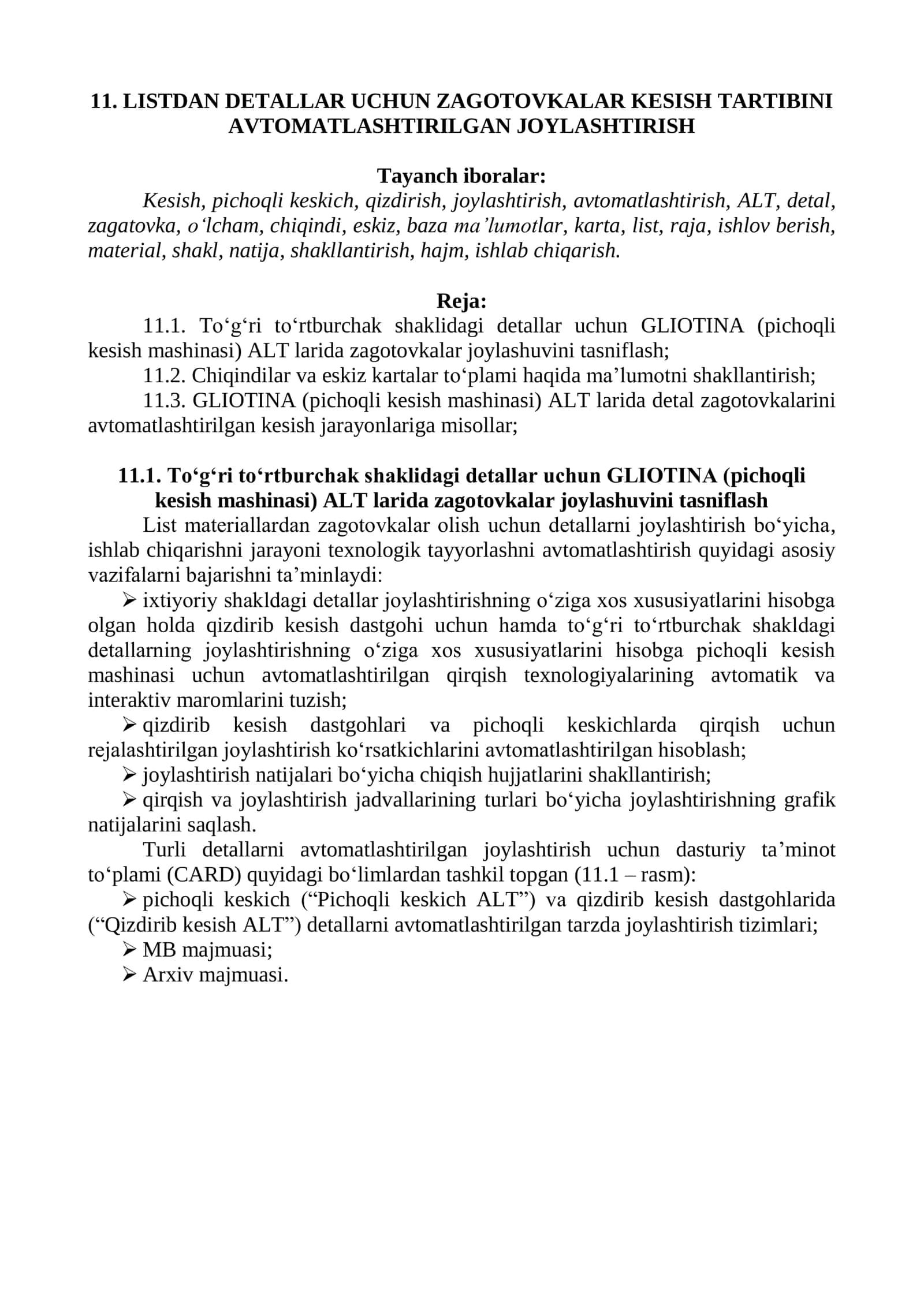 GLIOTINA (pichoqli kesish mashinasi) 1