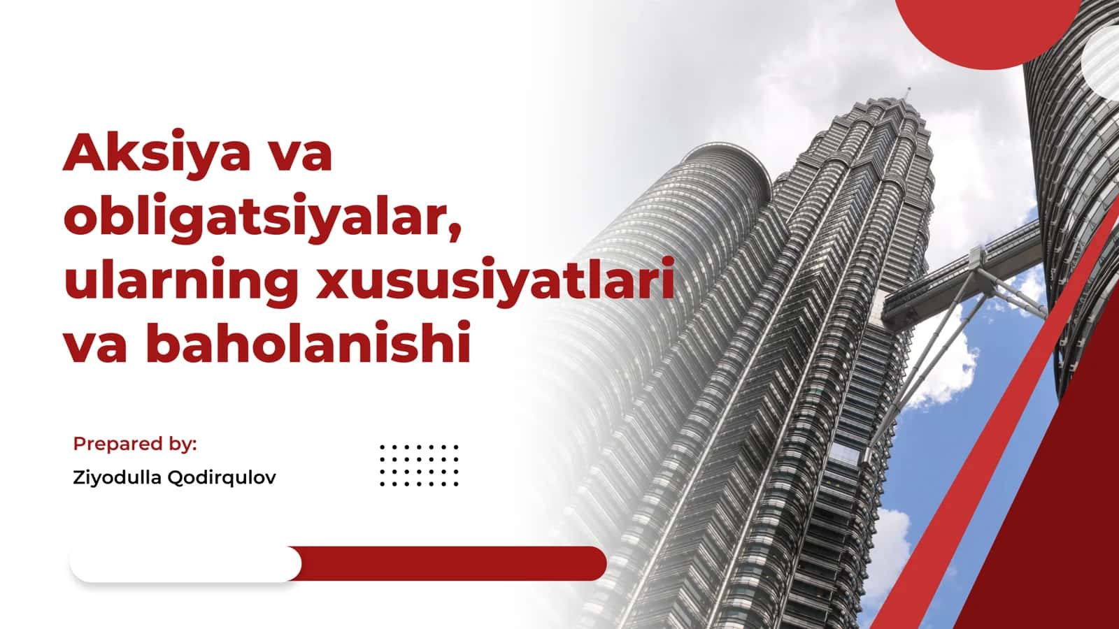 Aksiya va obligatsiyalar 1