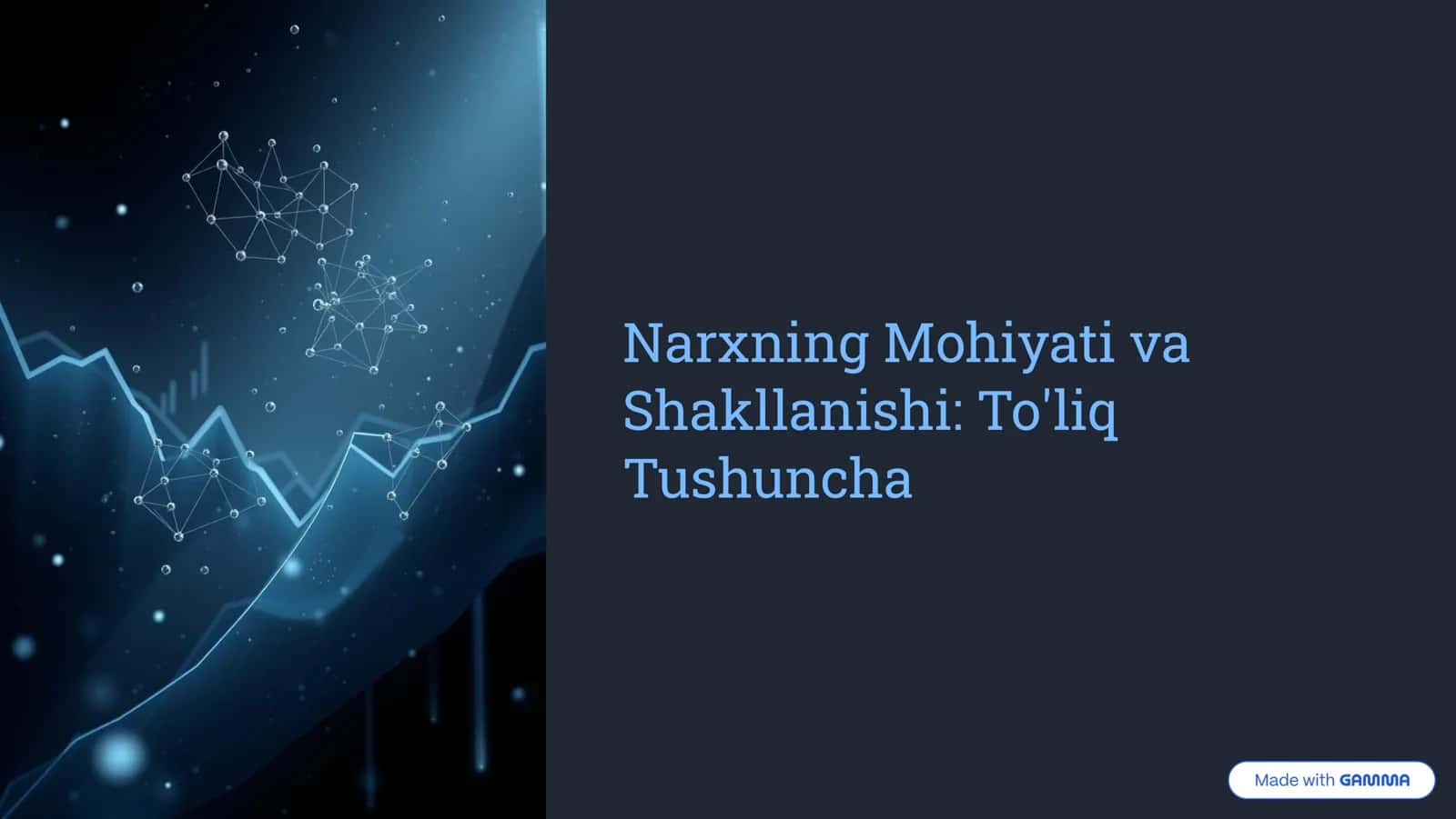 Narxning Mohiyati va Shakllanishi 1