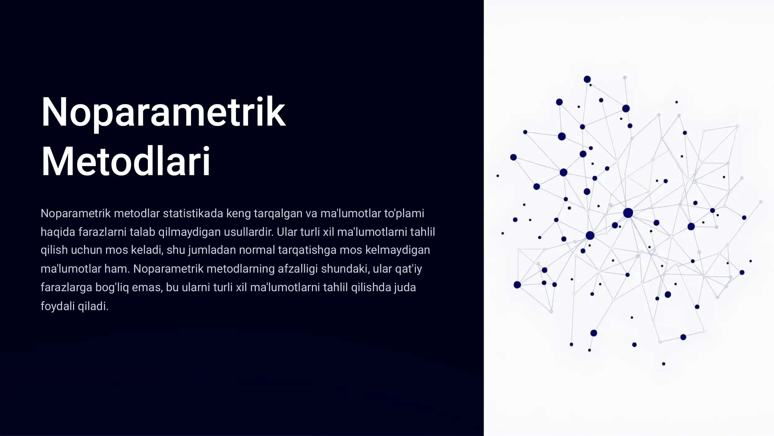 Noparametrik Metodlari Tavsifi 1