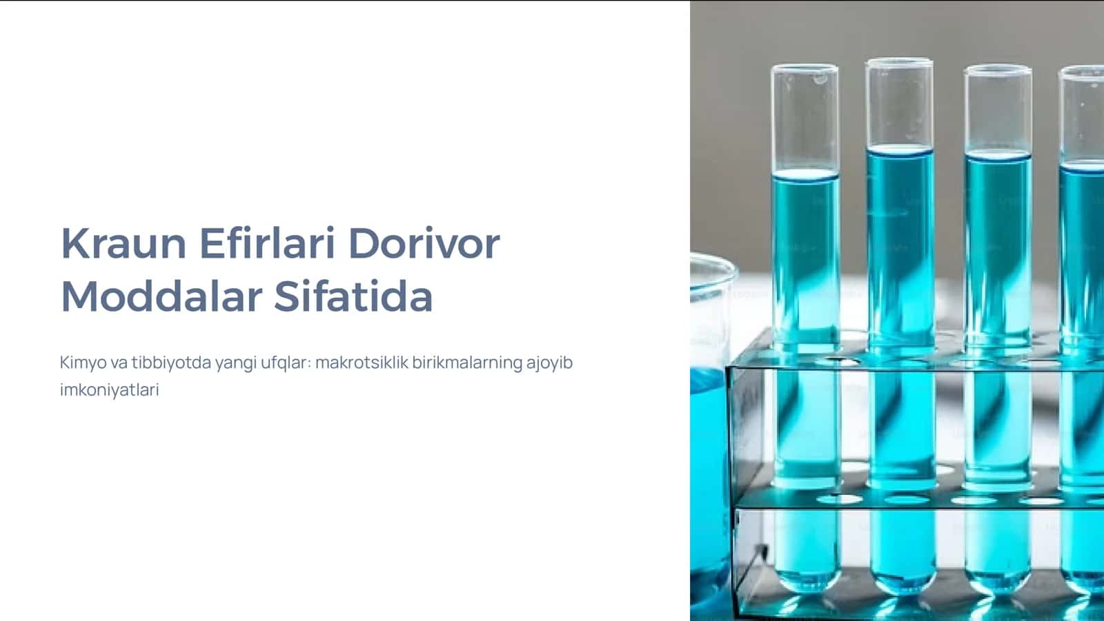 Kraun Efirlari Dorivor Moddalar Sifatida 1