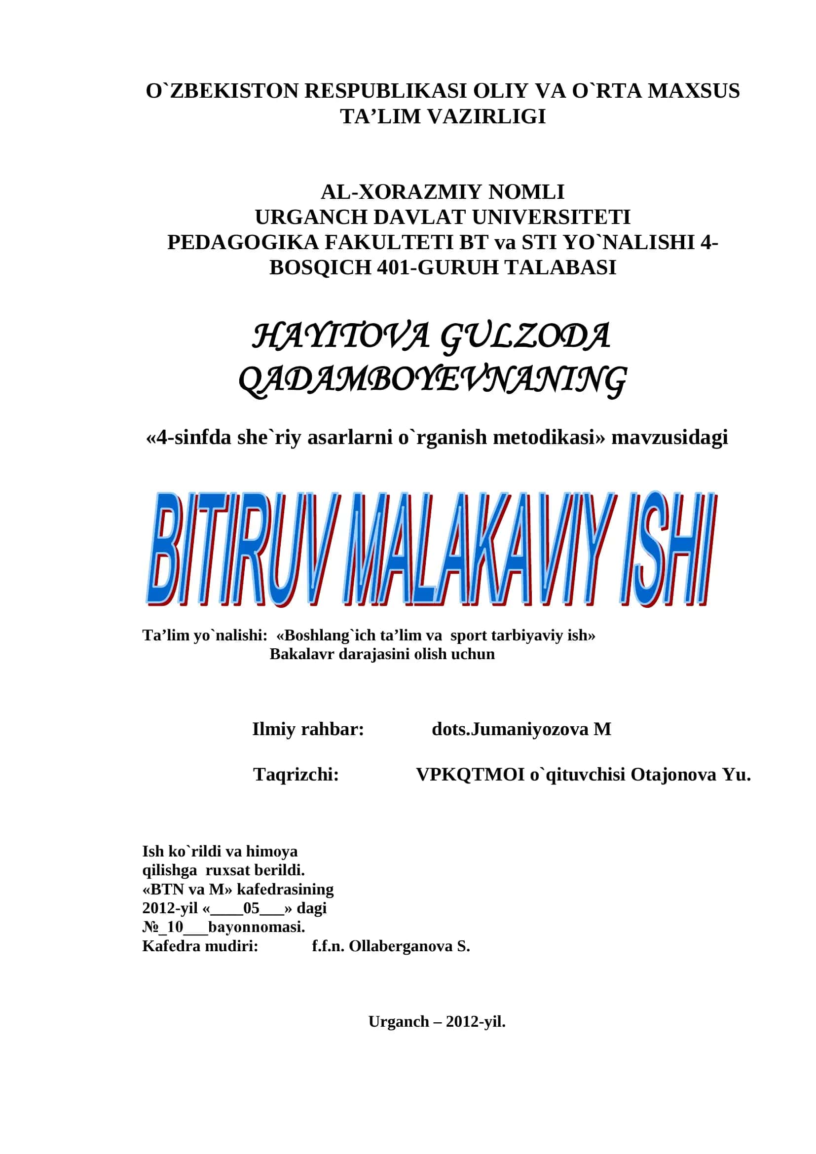 4-sinfda she`riy asarlarni o`rganish metodikasi 1