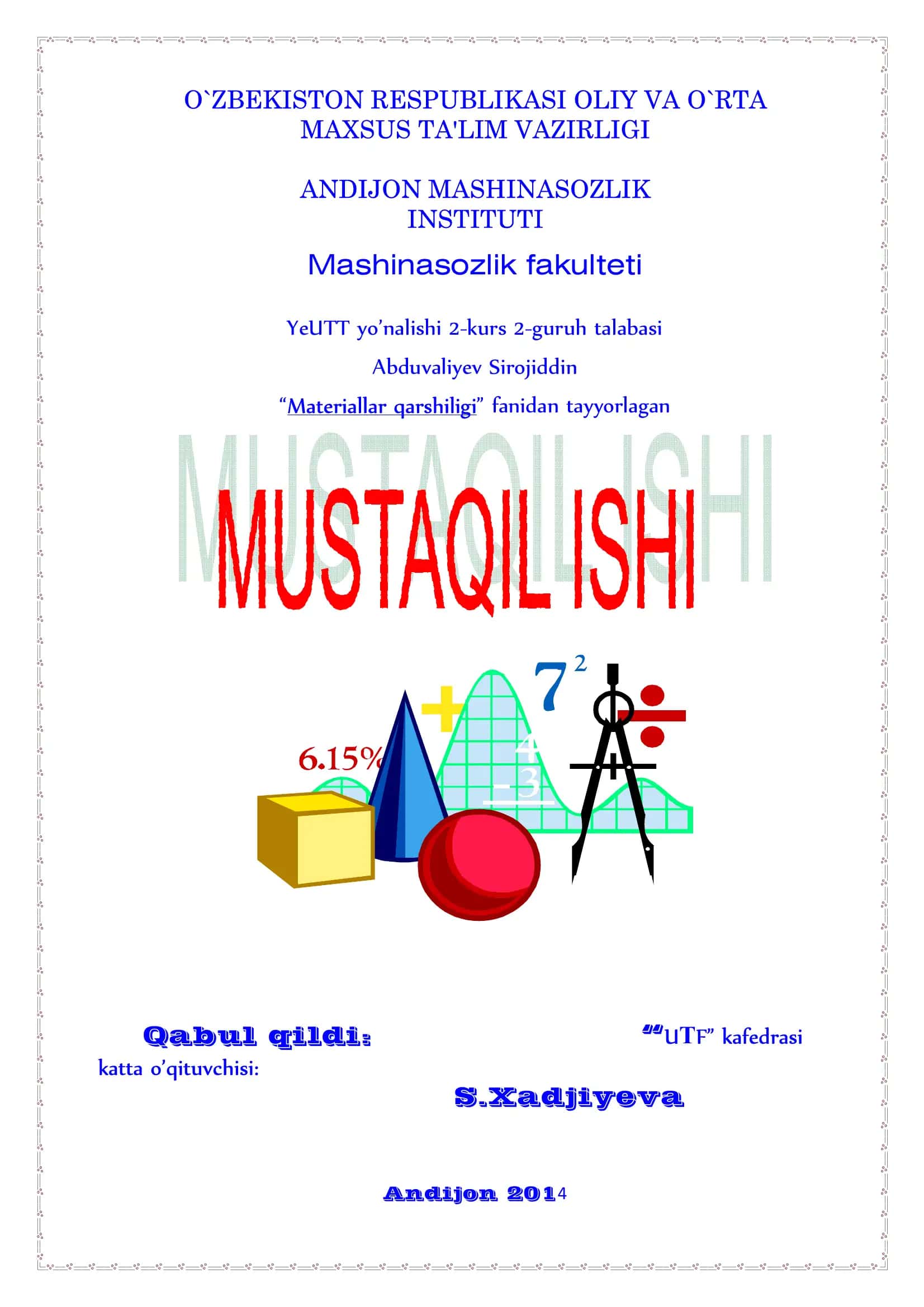 Materiallar qarshiligi 1