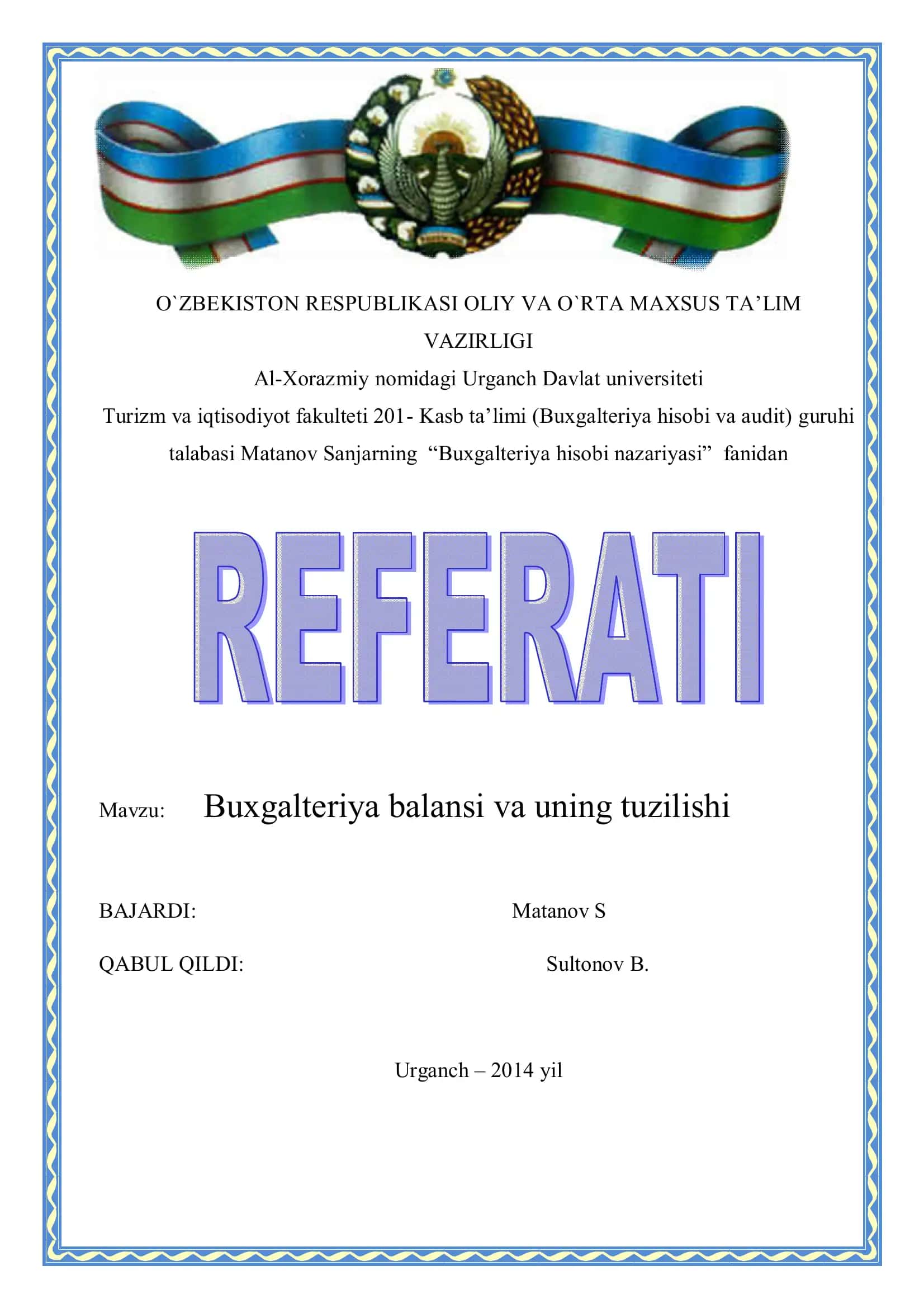 Buxgalteriya hisobi va audit 1