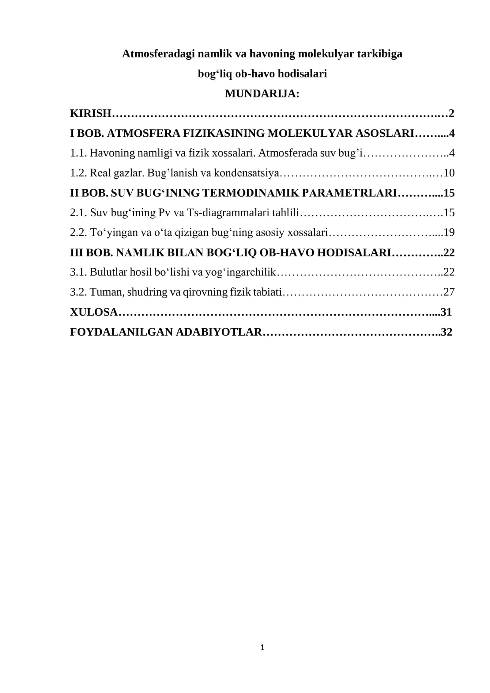 Atmosfera Fizikasi 1