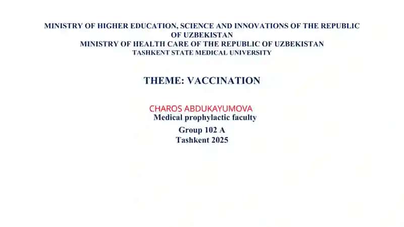 vaccination