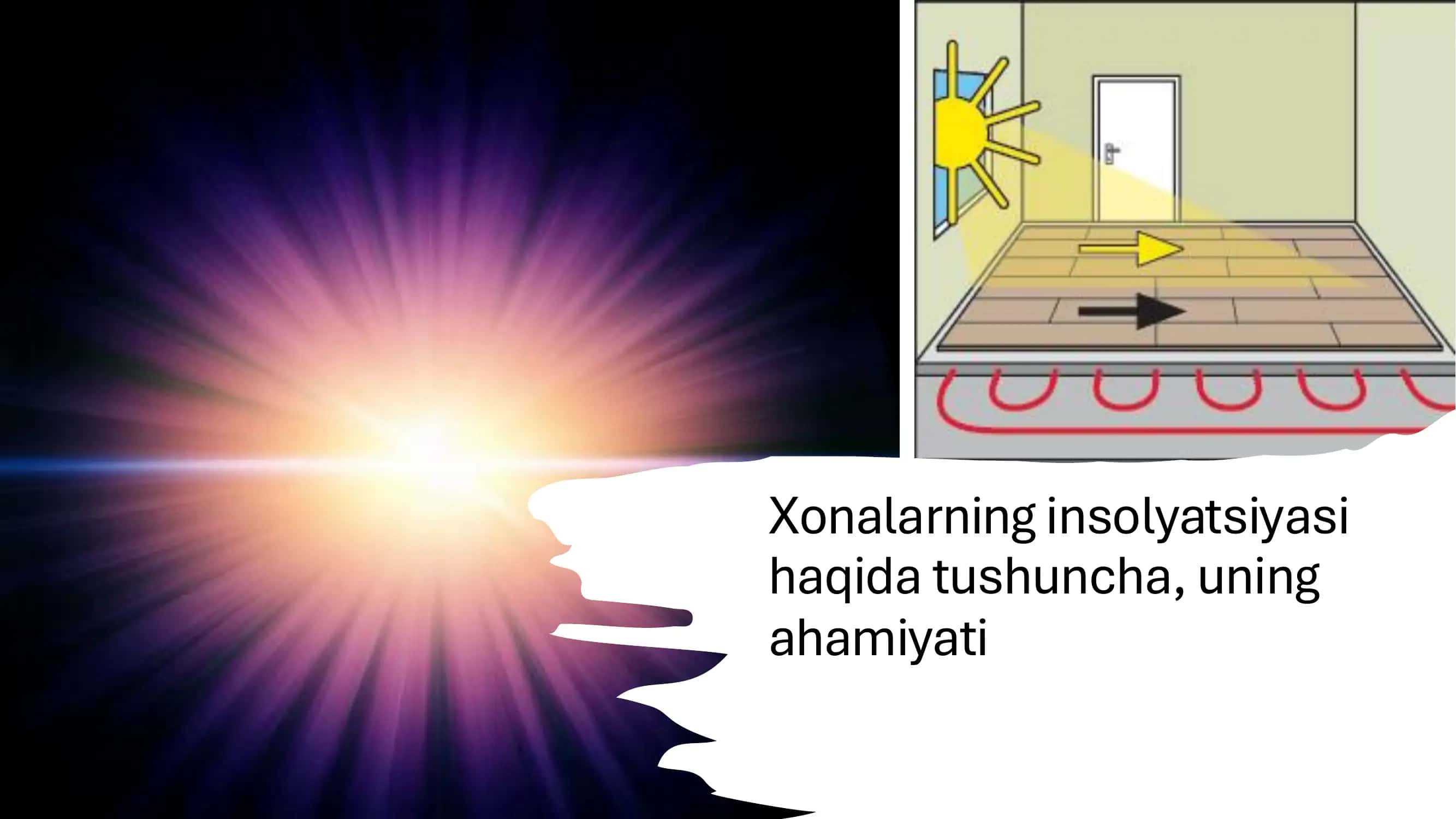 Xonalarning insolyatsiyasi haqida tushuncha, uning ahamiyati​ 1