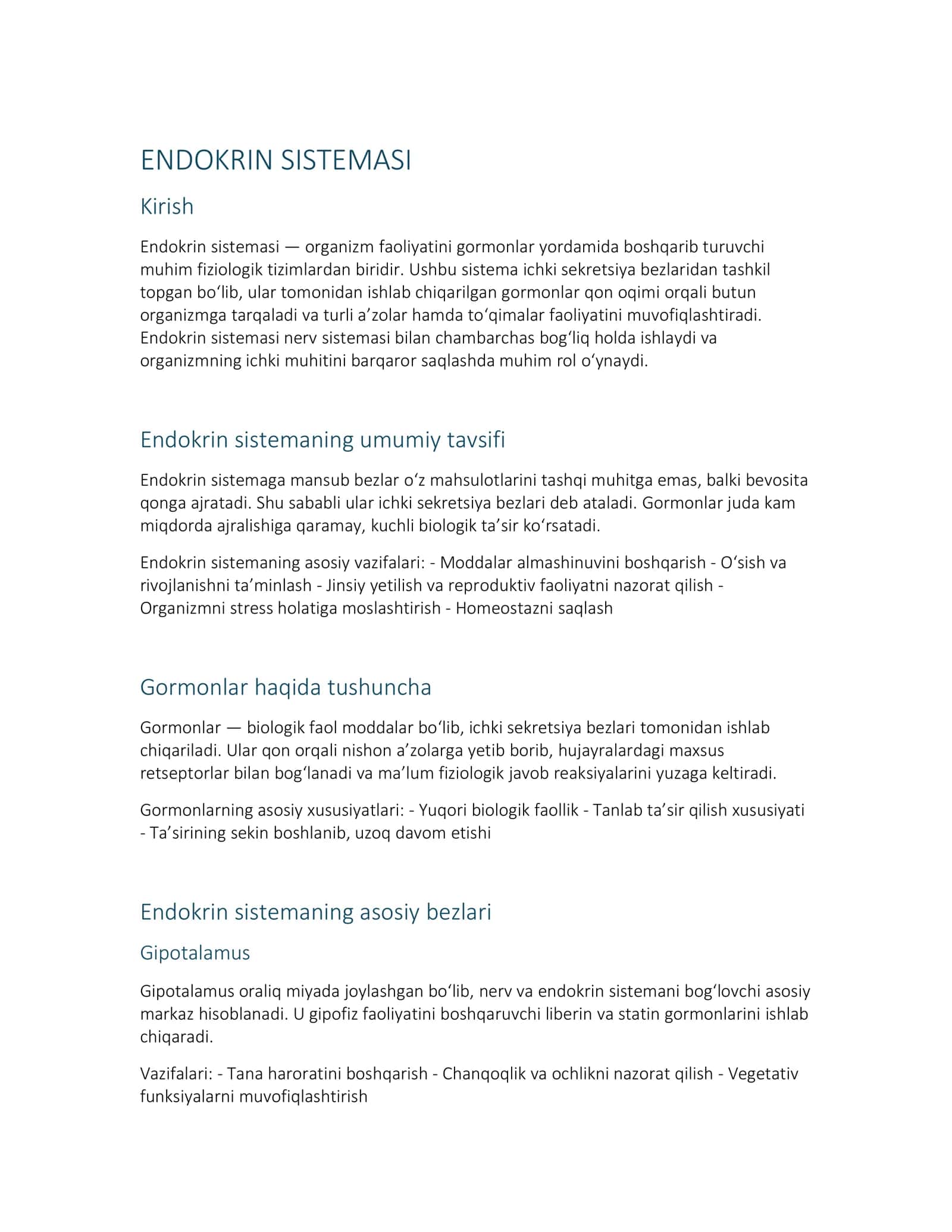 ENDOKRIN SISTEMASI 1