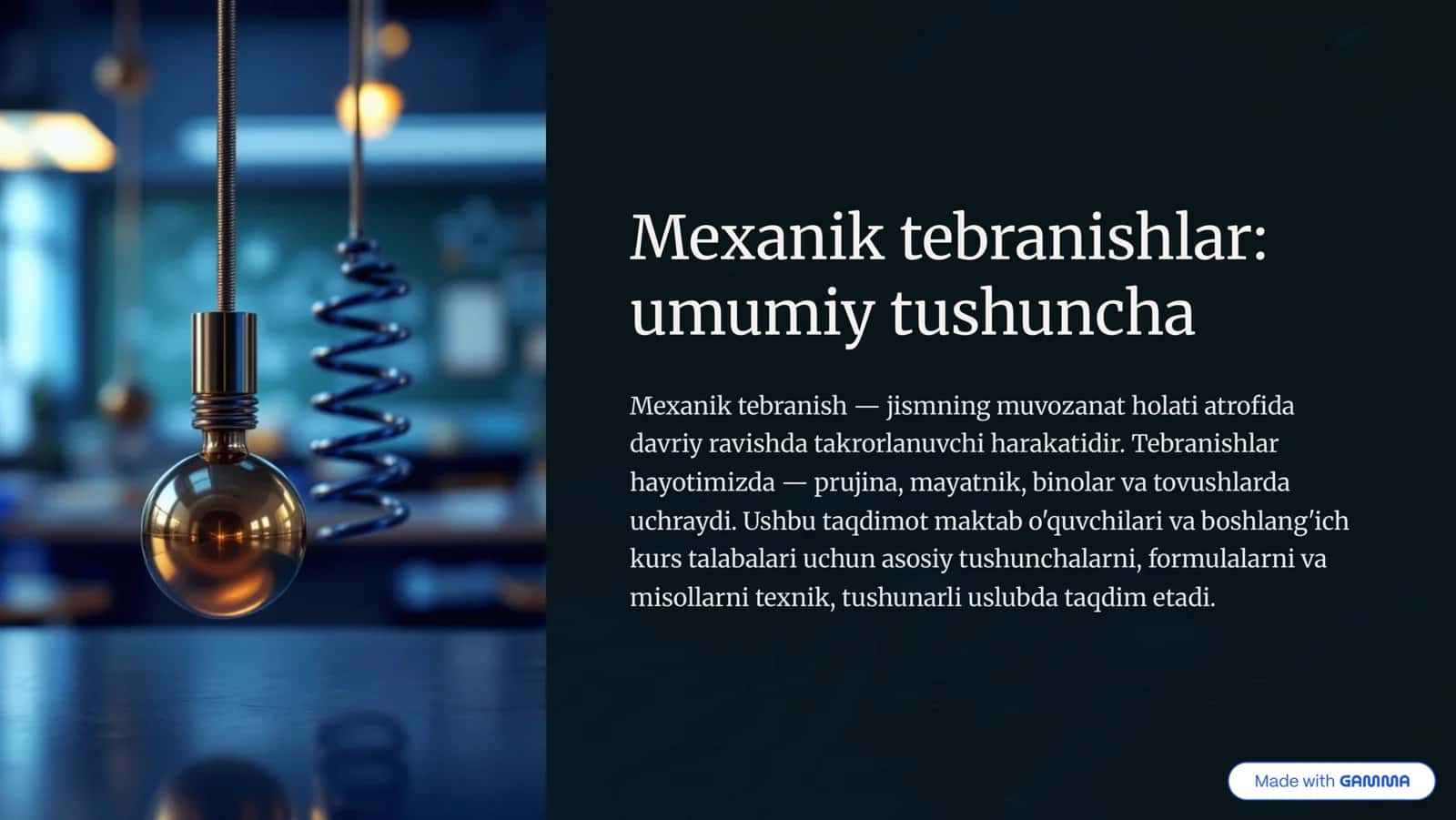 Mavzu: Gañ«¿±uȨ čebña±uÿh 1