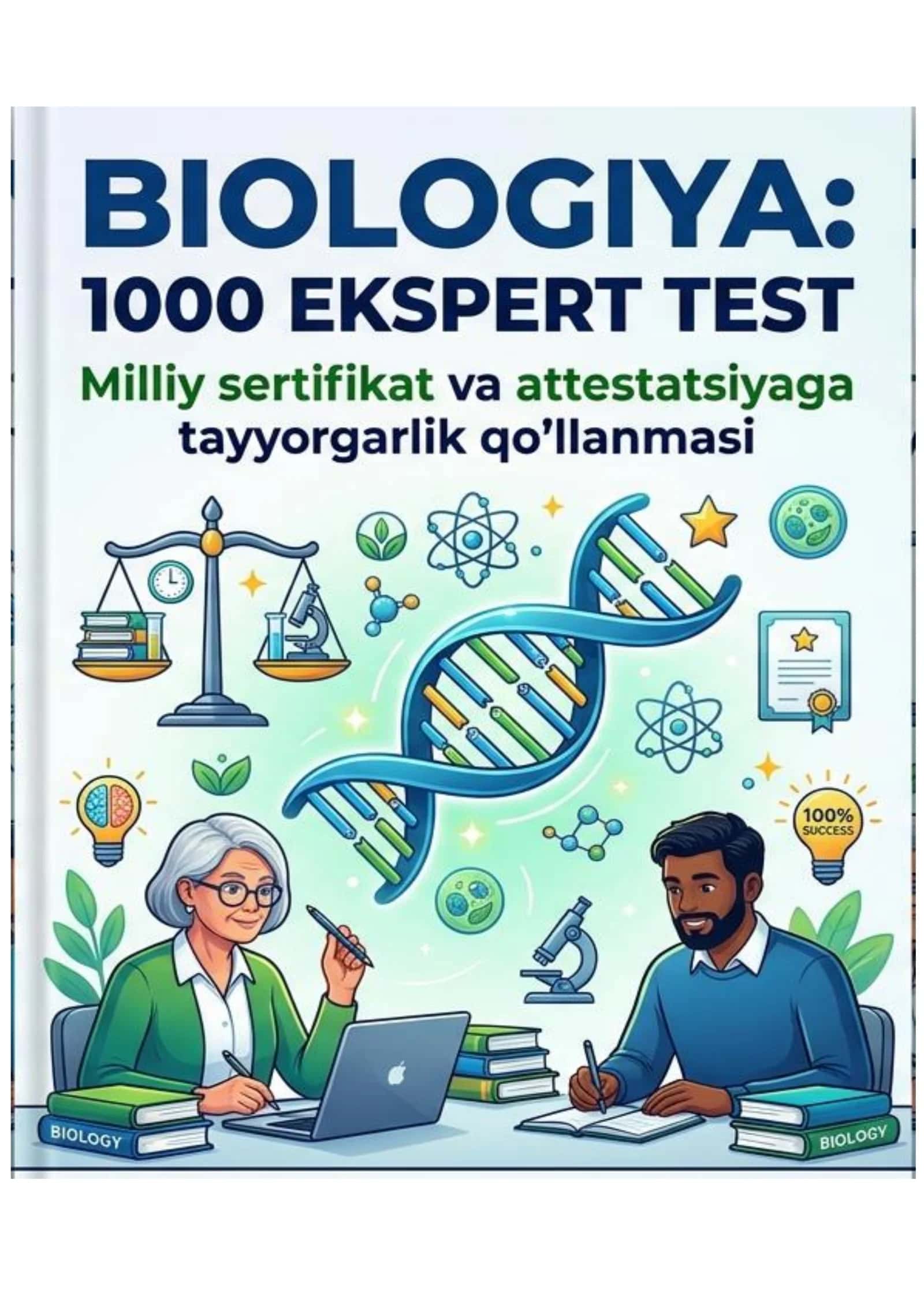 BIOLOGIYA: 1000 EKSPERT TEST 2026 (Milliy sertifikat va attestatsiyaga tayyorgarlik qo'llanmasi) 1
