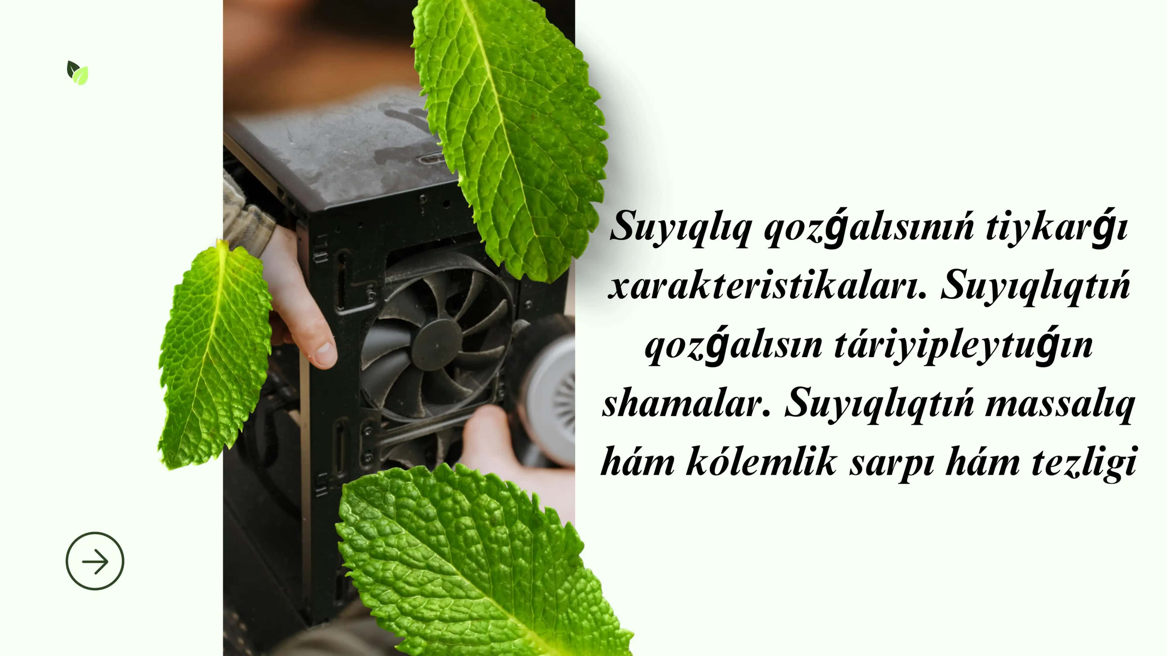 Suyıqlıq qozǵalısınıń tiykarǵı 1